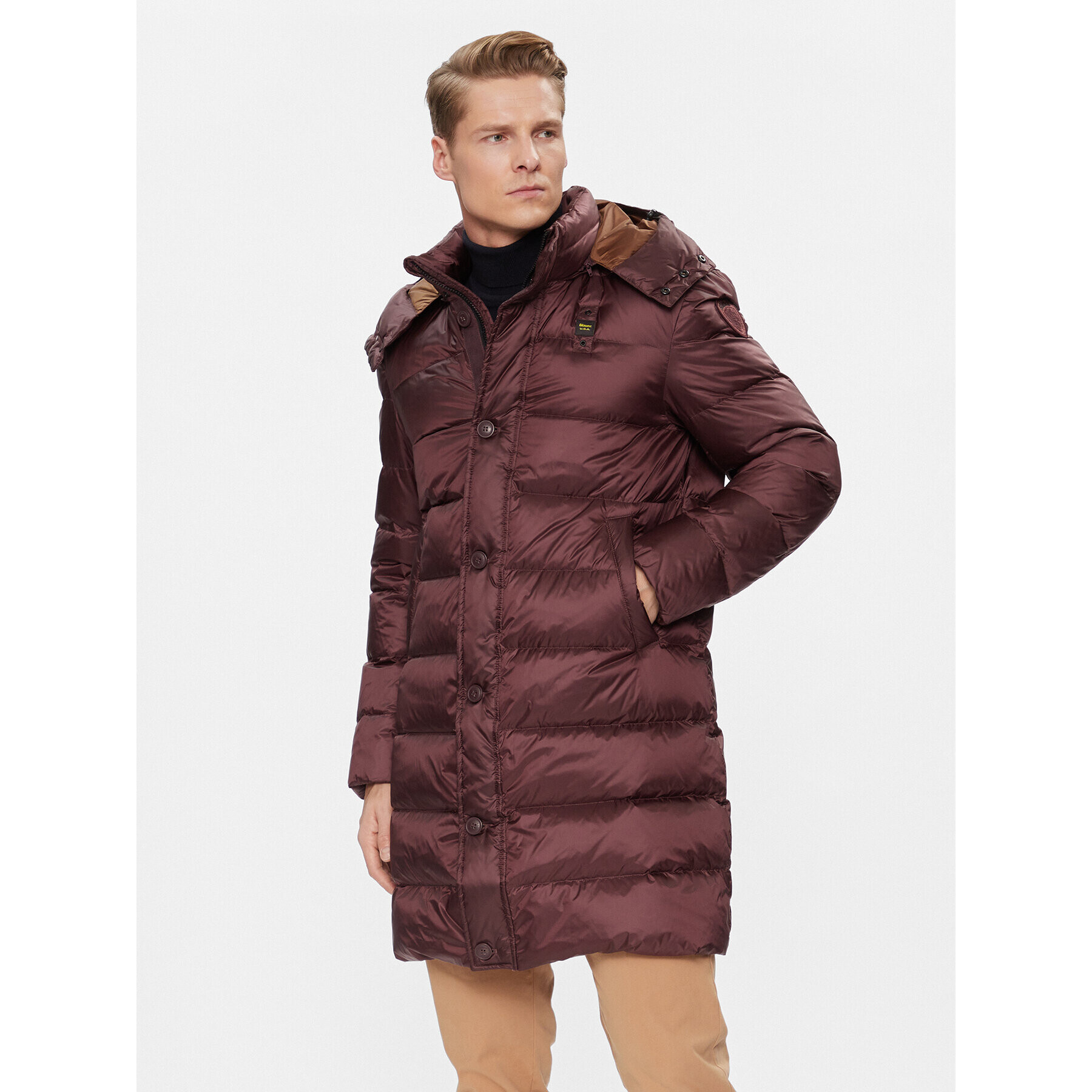 Blauer Geacă din puf 23WBLUK03077 Maro Regular Fit - Pled.ro