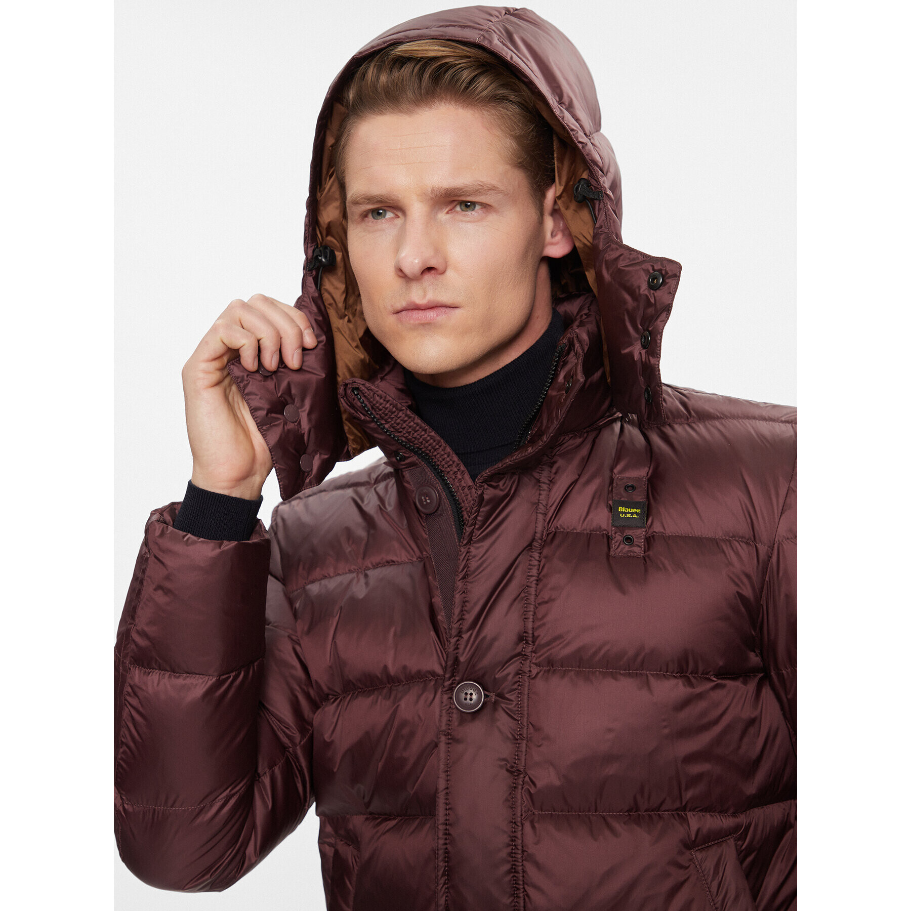 Blauer Geacă din puf 23WBLUK03077 Maro Regular Fit - Pled.ro