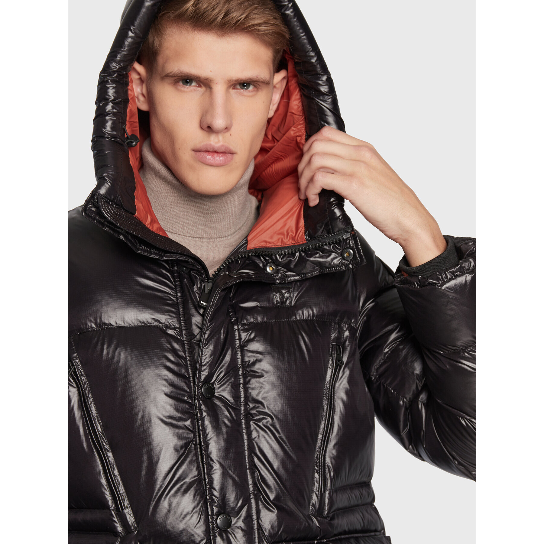 Blauer Geacă din puf BLUK02197 005958 Negru Regular Fit - Pled.ro