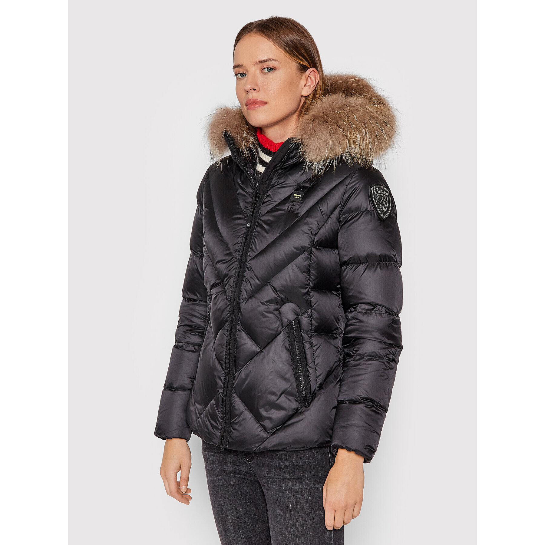 Blauer Geacă din puf Esther 21WBLDC03042 004938 Negru Regular Fit - Pled.ro