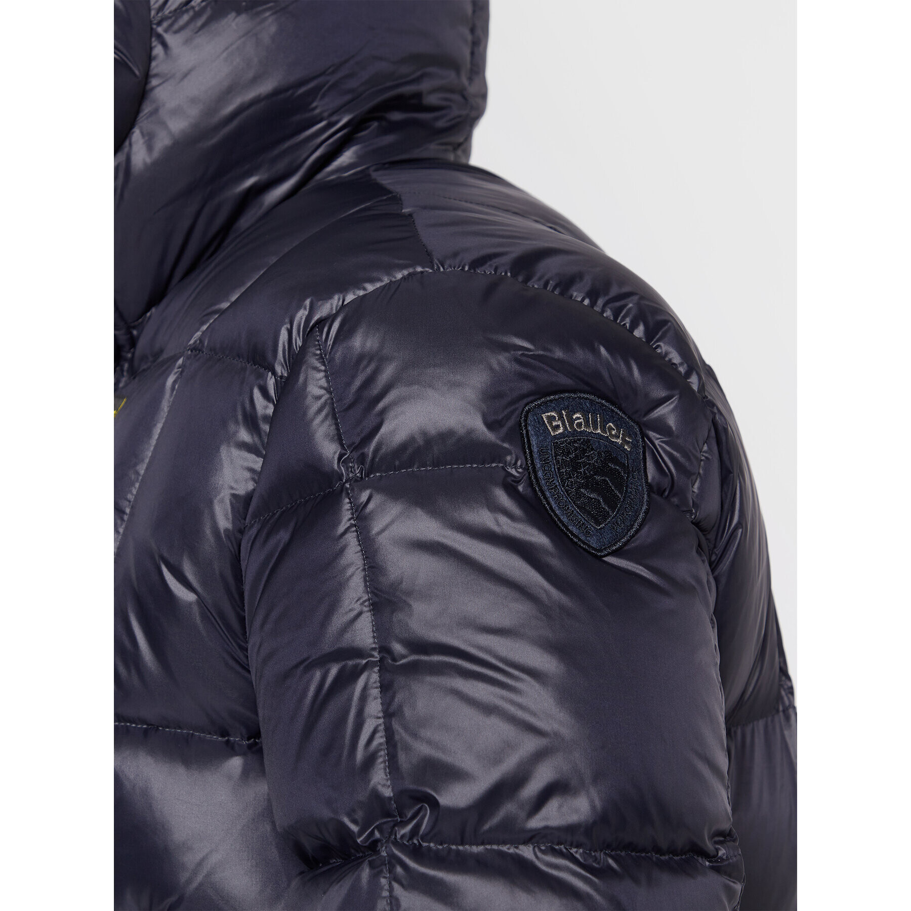 Blauer Geacă din puf Flynn BLUC03220 006360 Bleumarin Regular Fit - Pled.ro