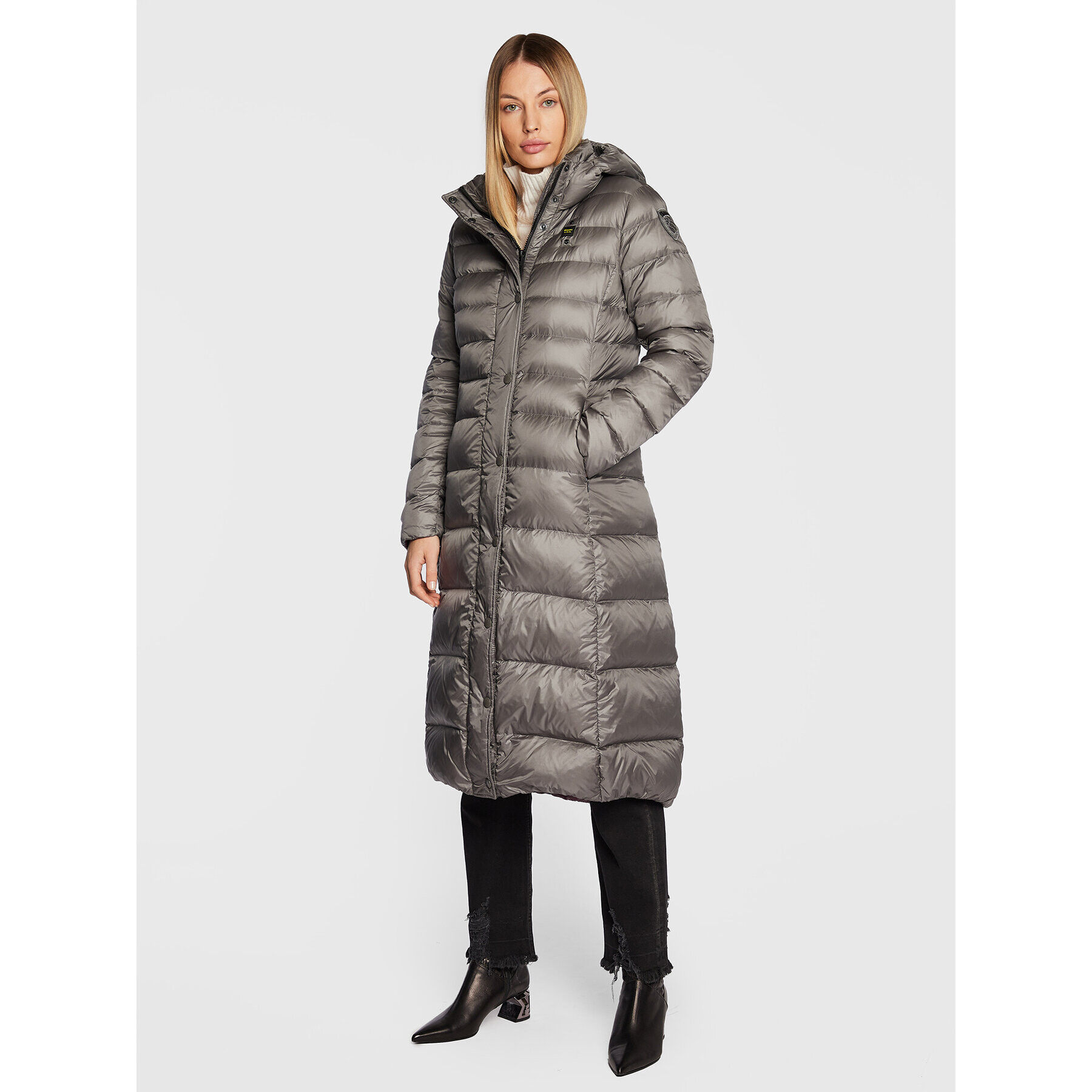 Blauer Geacă din puf Hilda BLDK03025 005050 Gri Regular Fit - Pled.ro