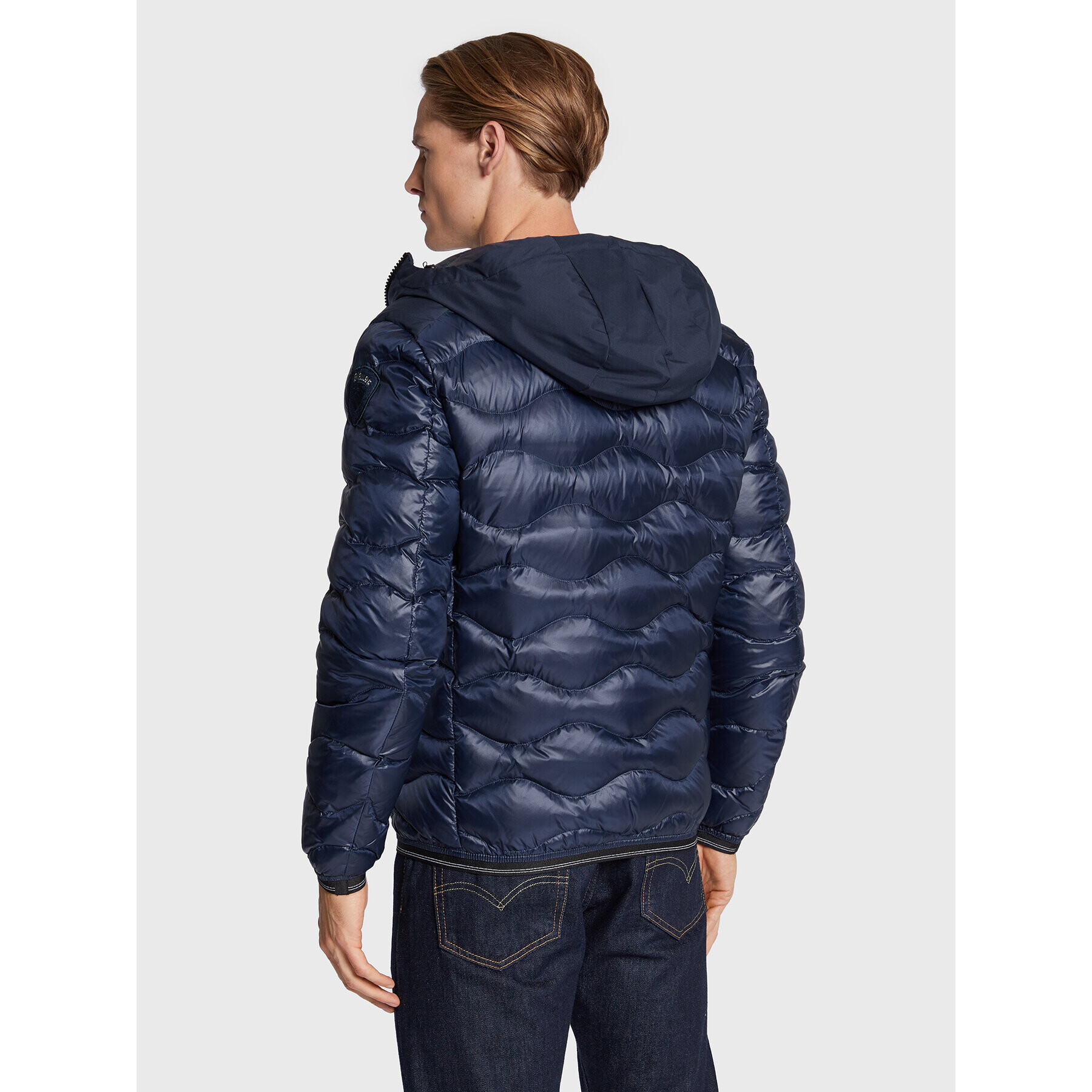 Blauer Geacă din puf Kent BLUC03013 006355 Bleumarin Regular Fit - Pled.ro