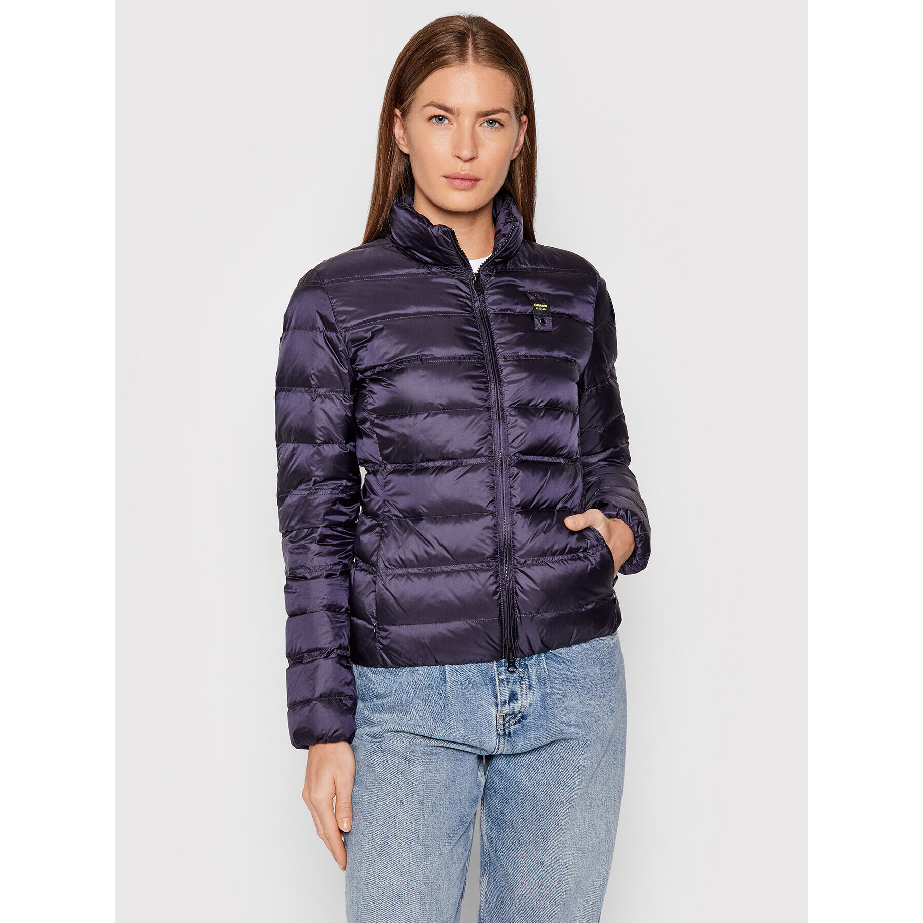 Blauer Geacă din puf Pauline 21WBLDC03091 004938 Bleumarin Regular Fit - Pled.ro