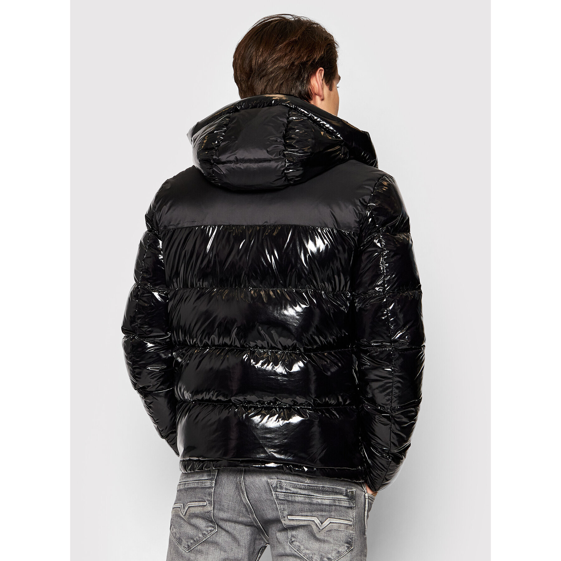 Blauer Geacă din puf Rafael Shiny 21WBLUC03082 006083 Negru Regular Fit - Pled.ro