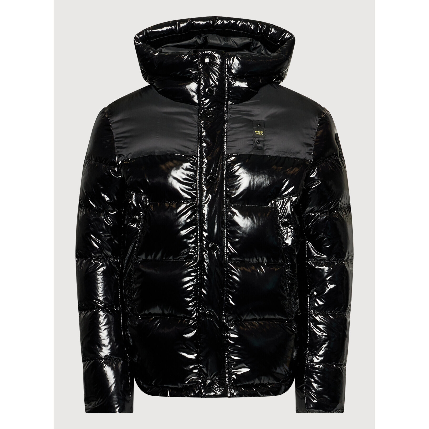 Blauer Geacă din puf Rafael Shiny 21WBLUC03082 006083 Negru Regular Fit - Pled.ro