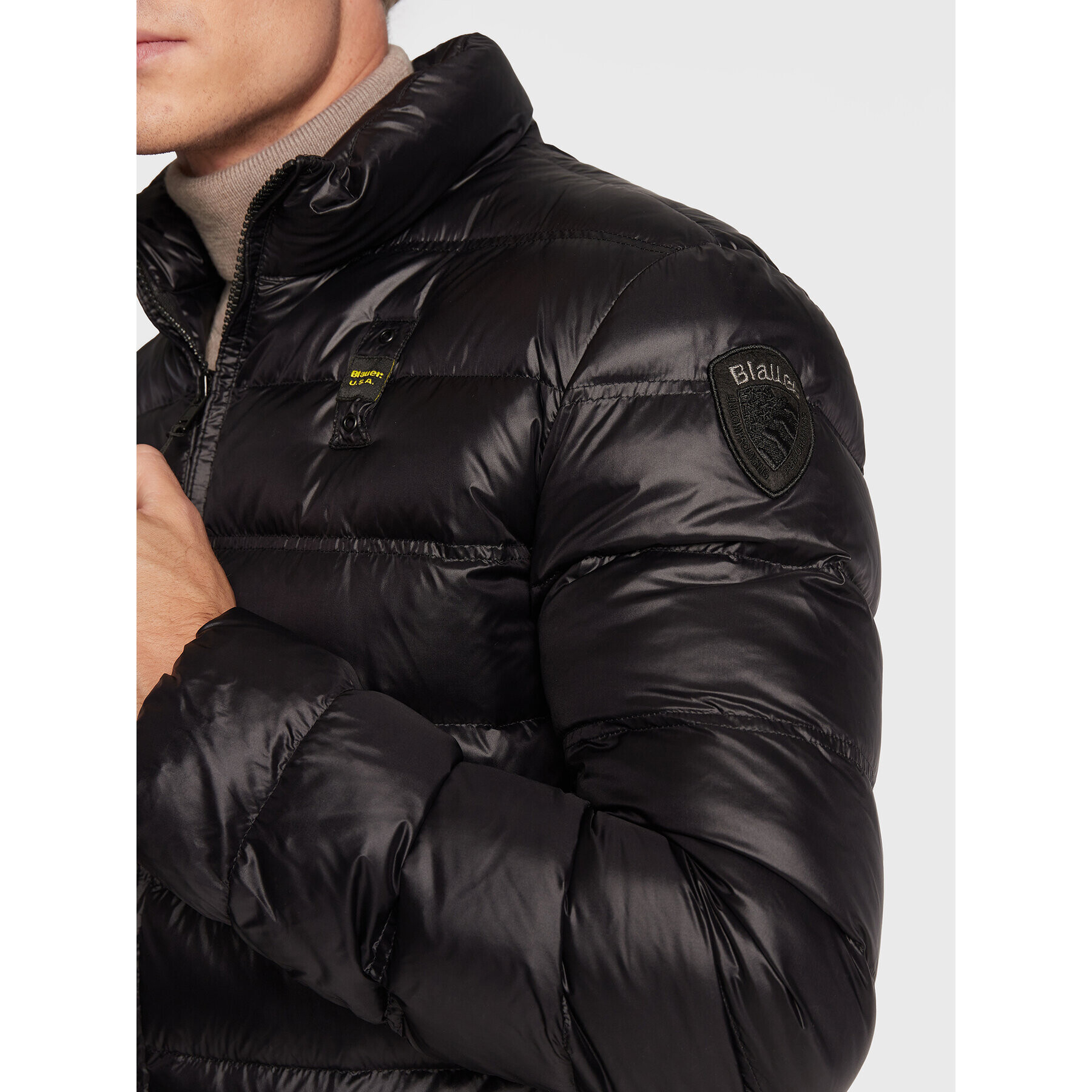 Blauer Geacă din puf Seth BLUC03010 006360 Negru Regular Fit - Pled.ro