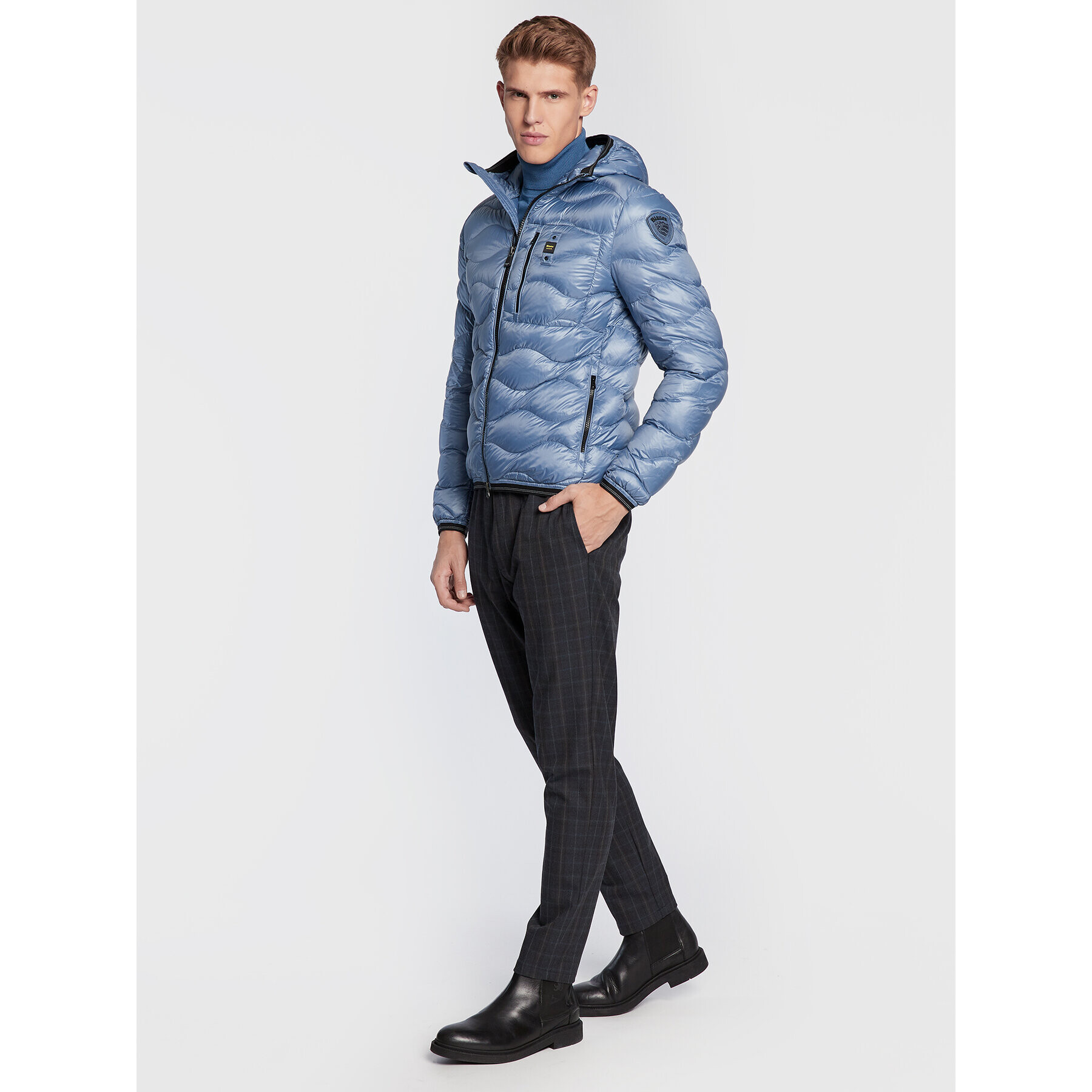 Blauer Geacă din puf Terence BLUC03014 006355 Albastru Regular Fit - Pled.ro