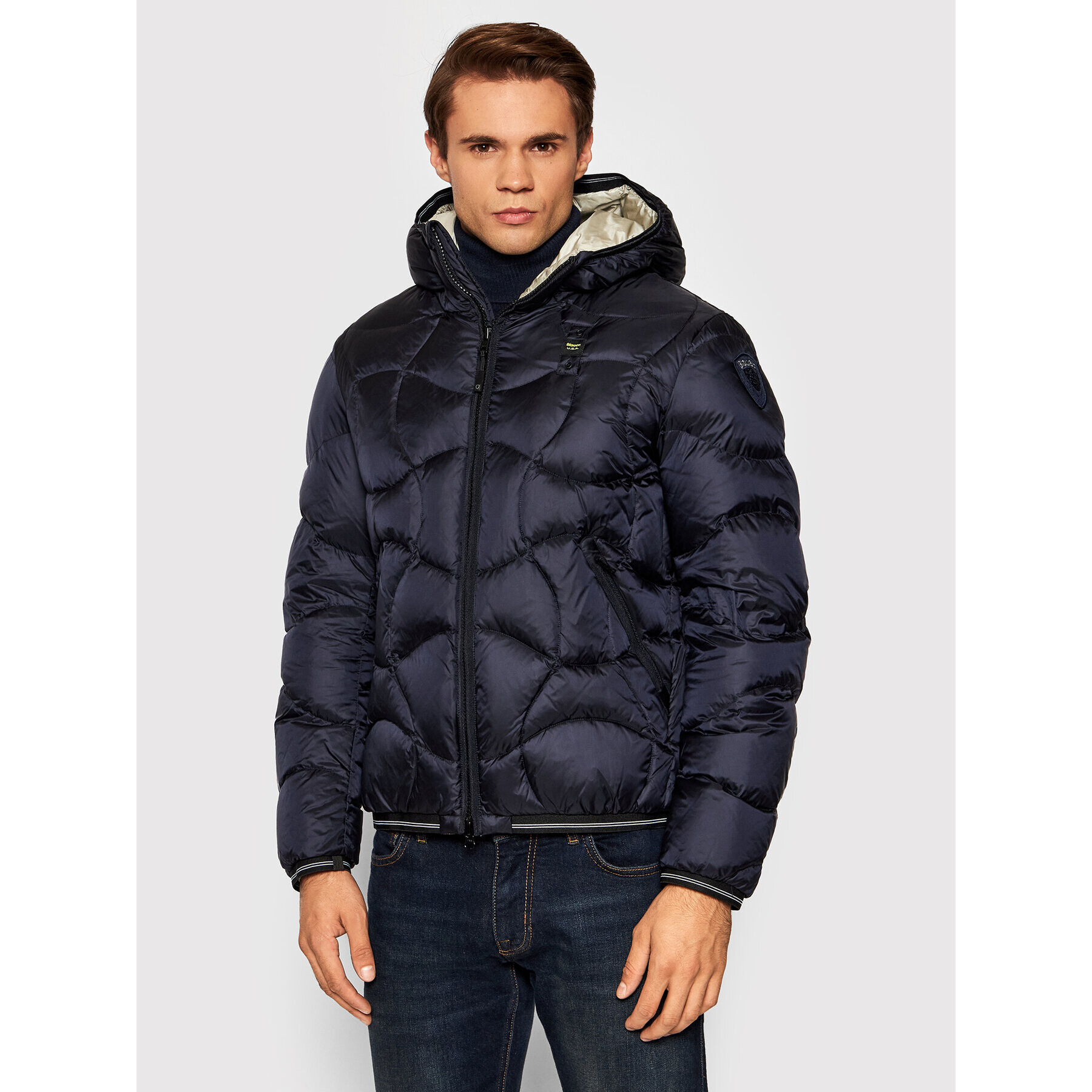 Blauer Geacă din puf Tyler 21WBLUC03070 006047 Bleumarin Regular Fit - Pled.ro