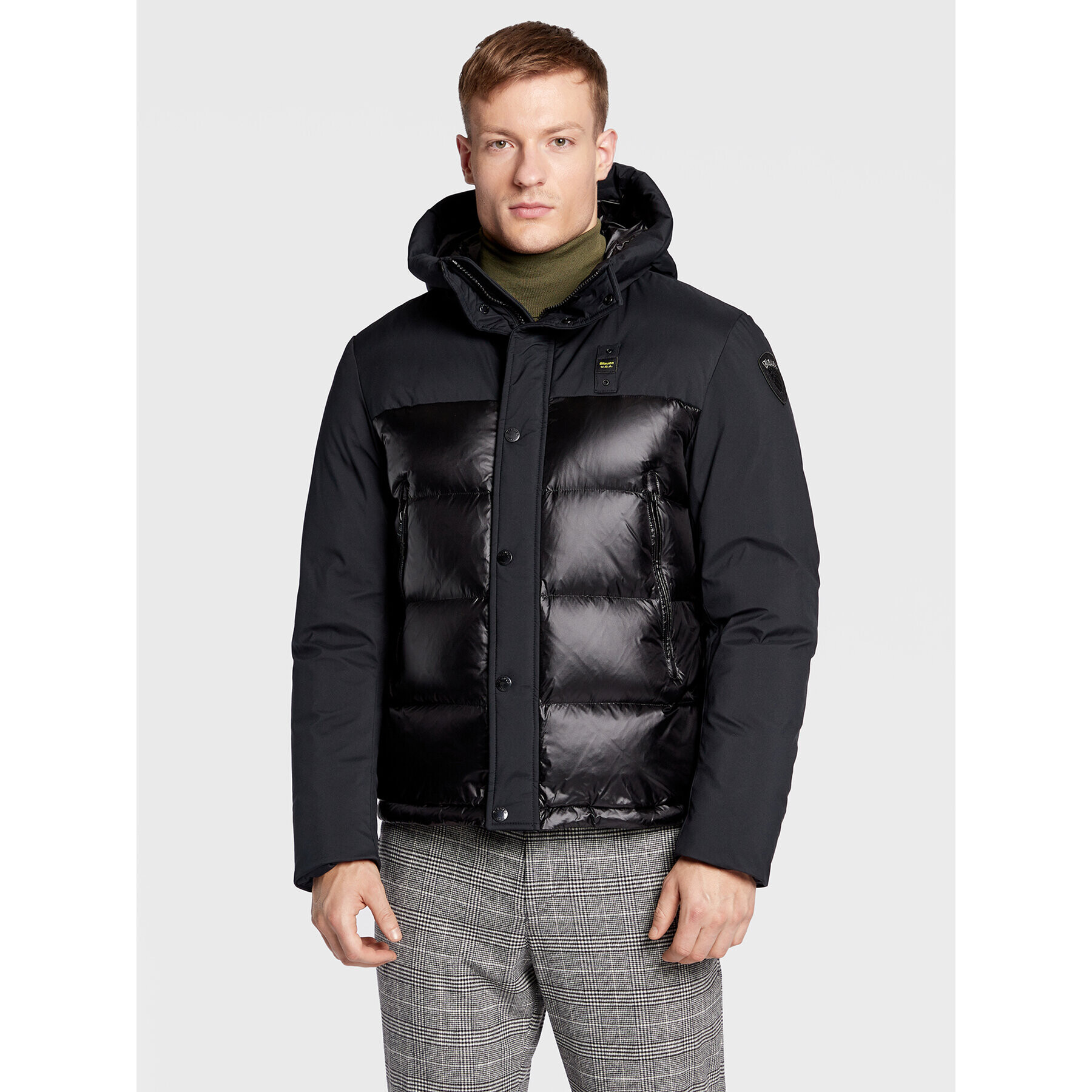 Blauer Geacă din puf Eduardo BLUC03056 006355 Negru Regular Fit - Pled.ro