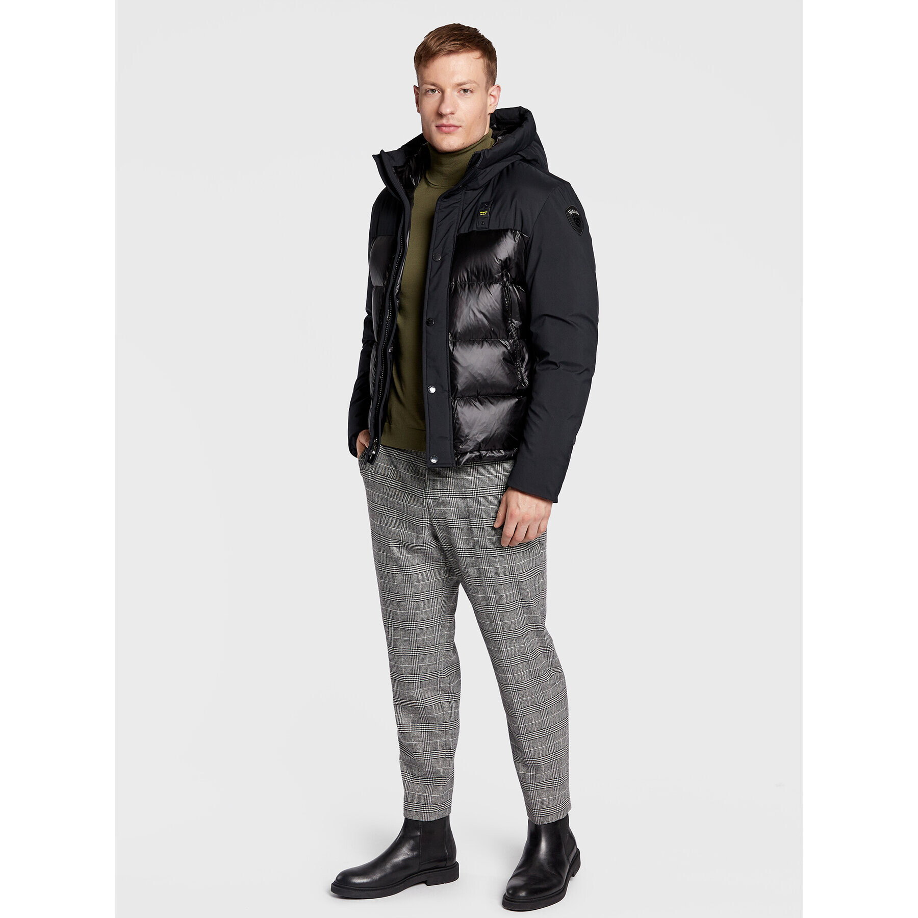 Blauer Geacă din puf Eduardo BLUC03056 006355 Negru Regular Fit - Pled.ro