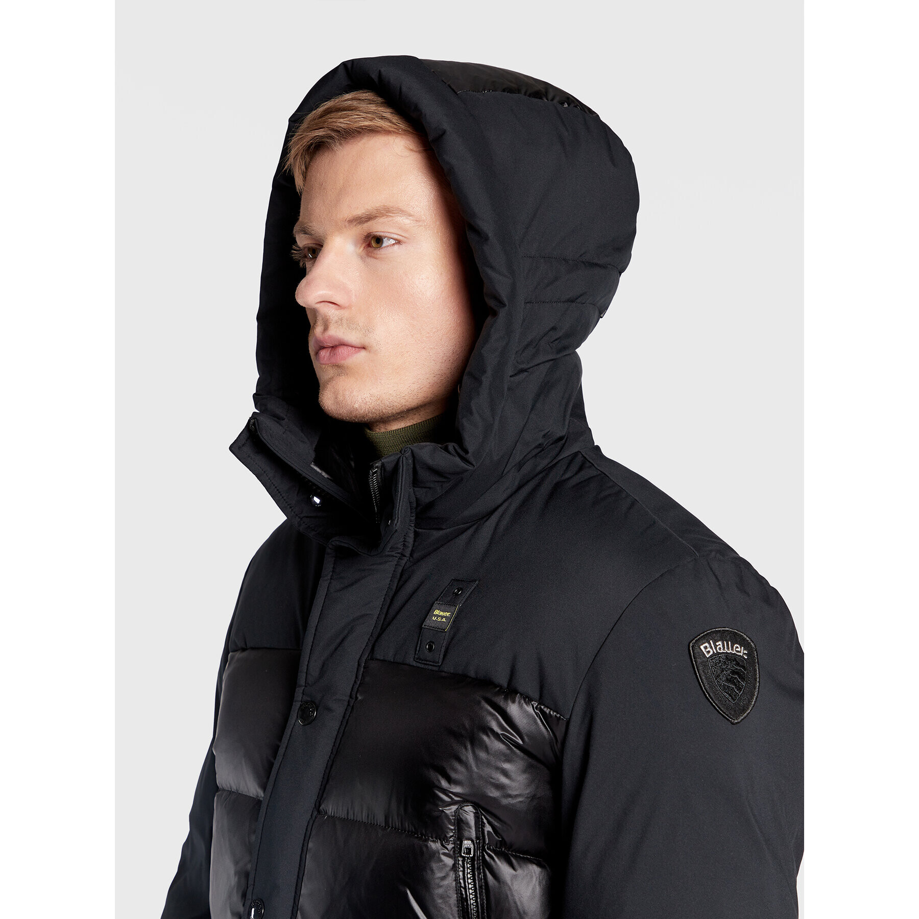 Blauer Geacă din puf Eduardo BLUC03056 006355 Negru Regular Fit - Pled.ro