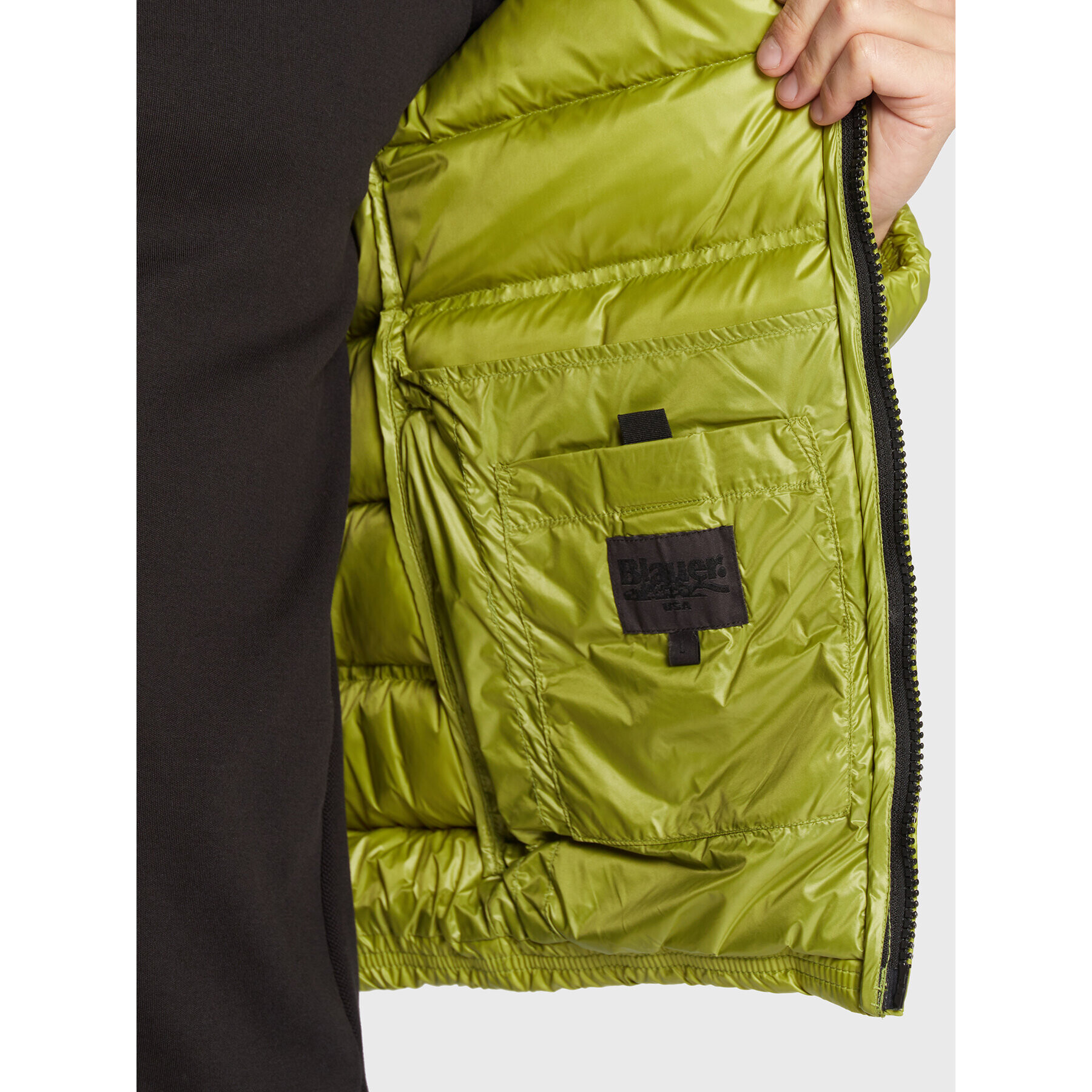 Blauer Geacă din puf Seth BLUC03010 006360 Verde Regular Fit - Pled.ro