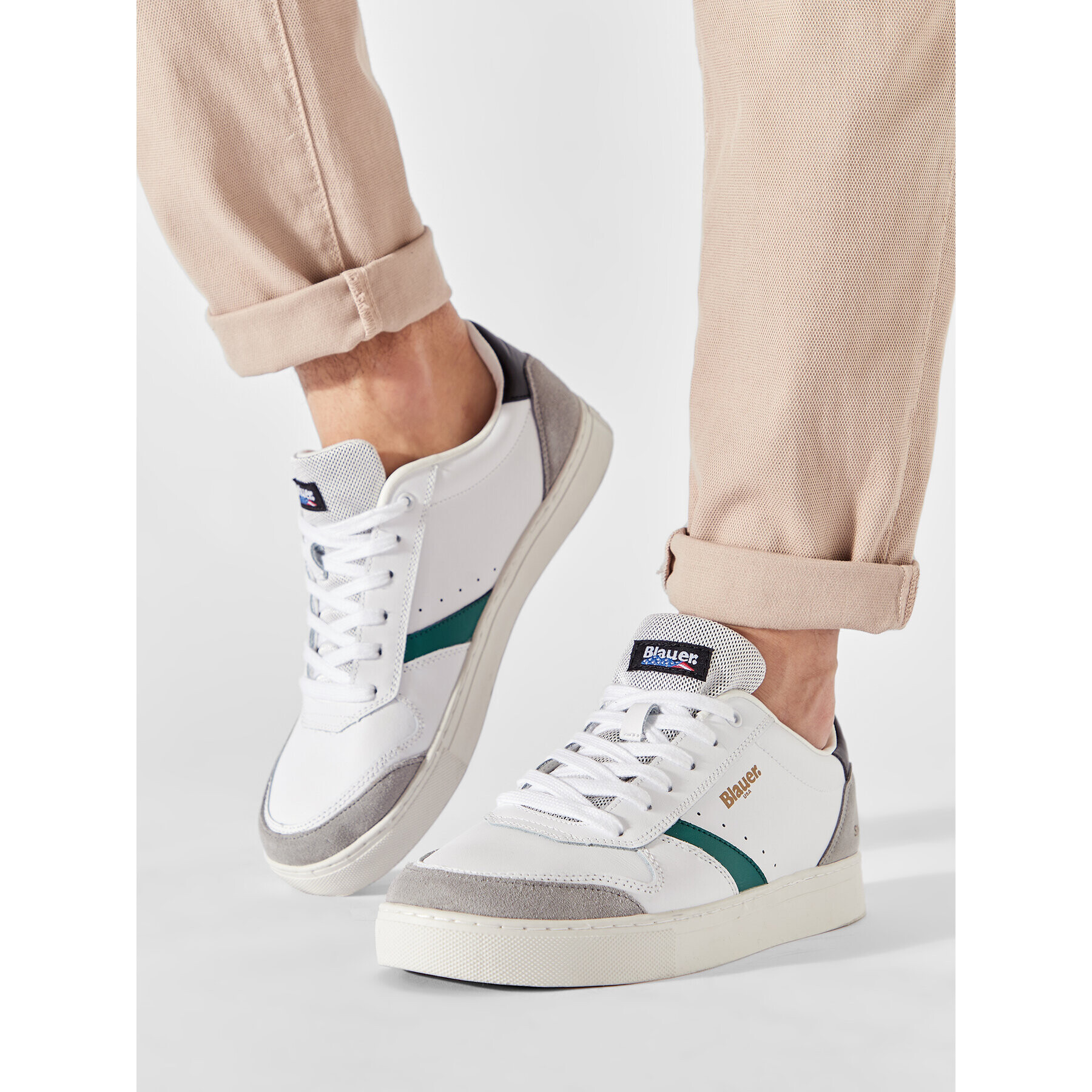 Blauer Sneakers F2FARGO02/LES Alb - Pled.ro