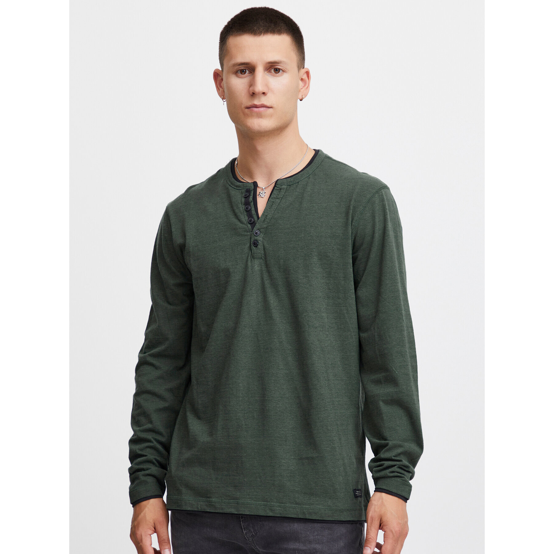 Blend Longsleeve 20715757 Verde Regular Fit - Pled.ro