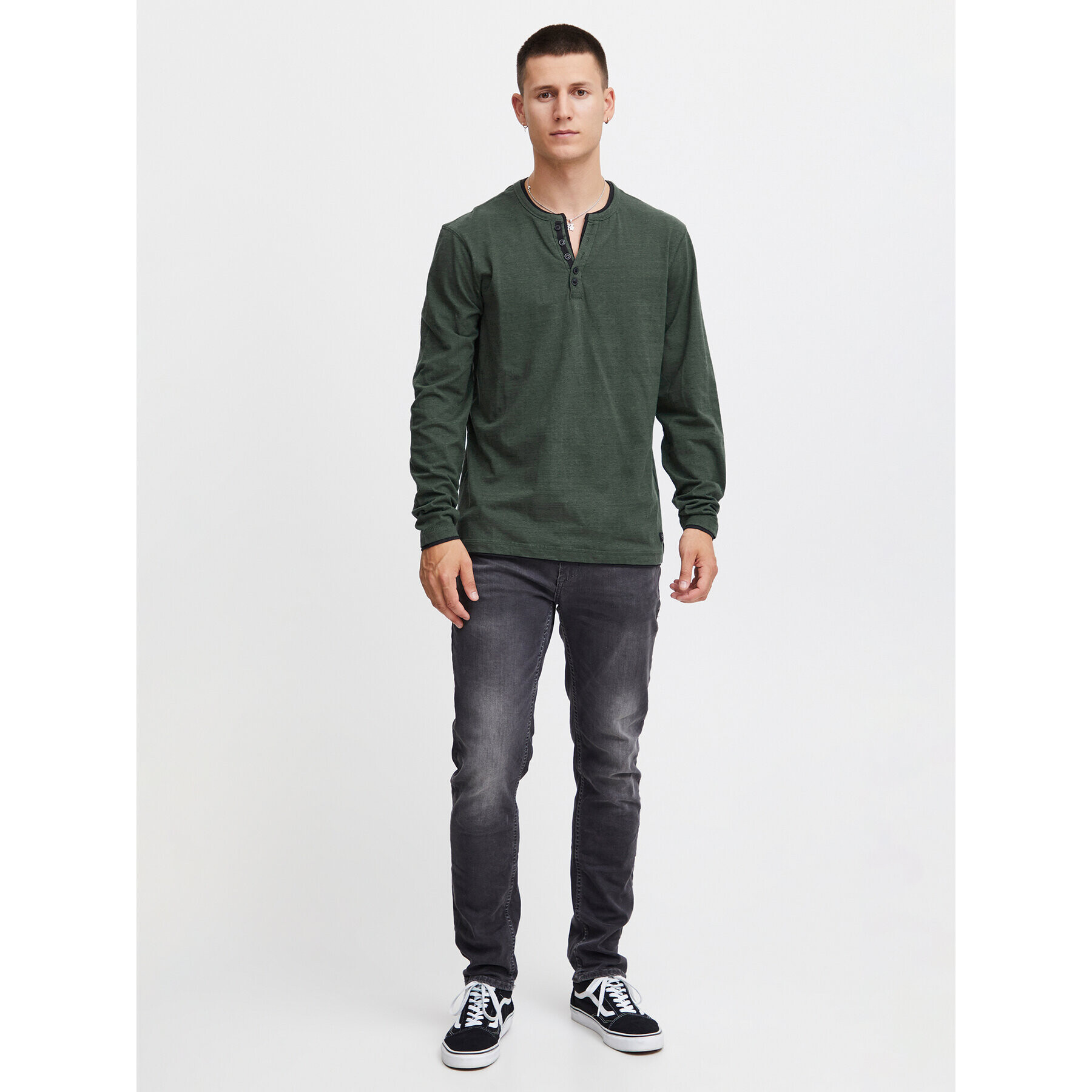 Blend Longsleeve 20715757 Verde Regular Fit - Pled.ro