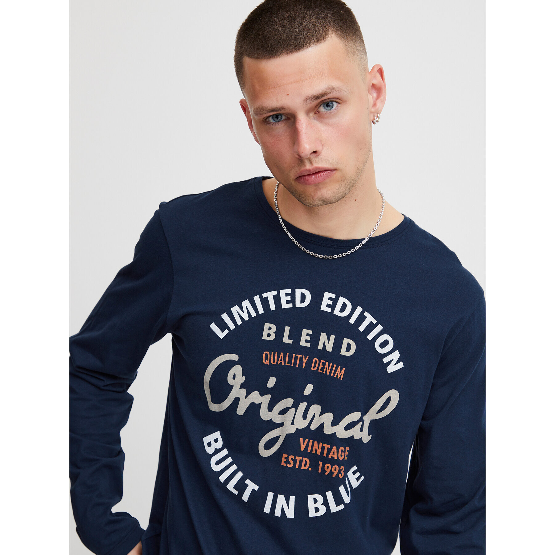 Blend Longsleeve 20715771 Bleumarin Regular Fit - Pled.ro