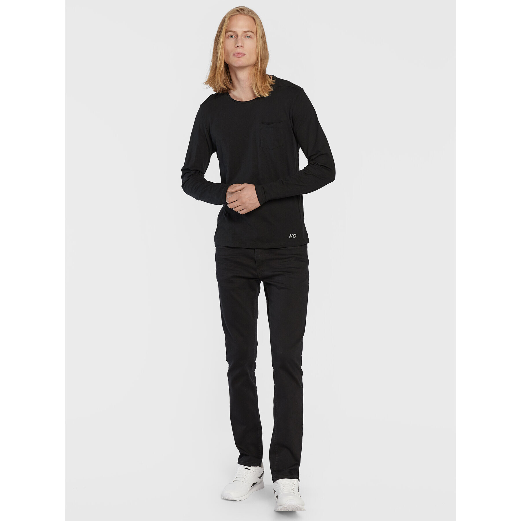 Blend Longsleeve Nicolai 20703060 Negru Regular Fit - Pled.ro