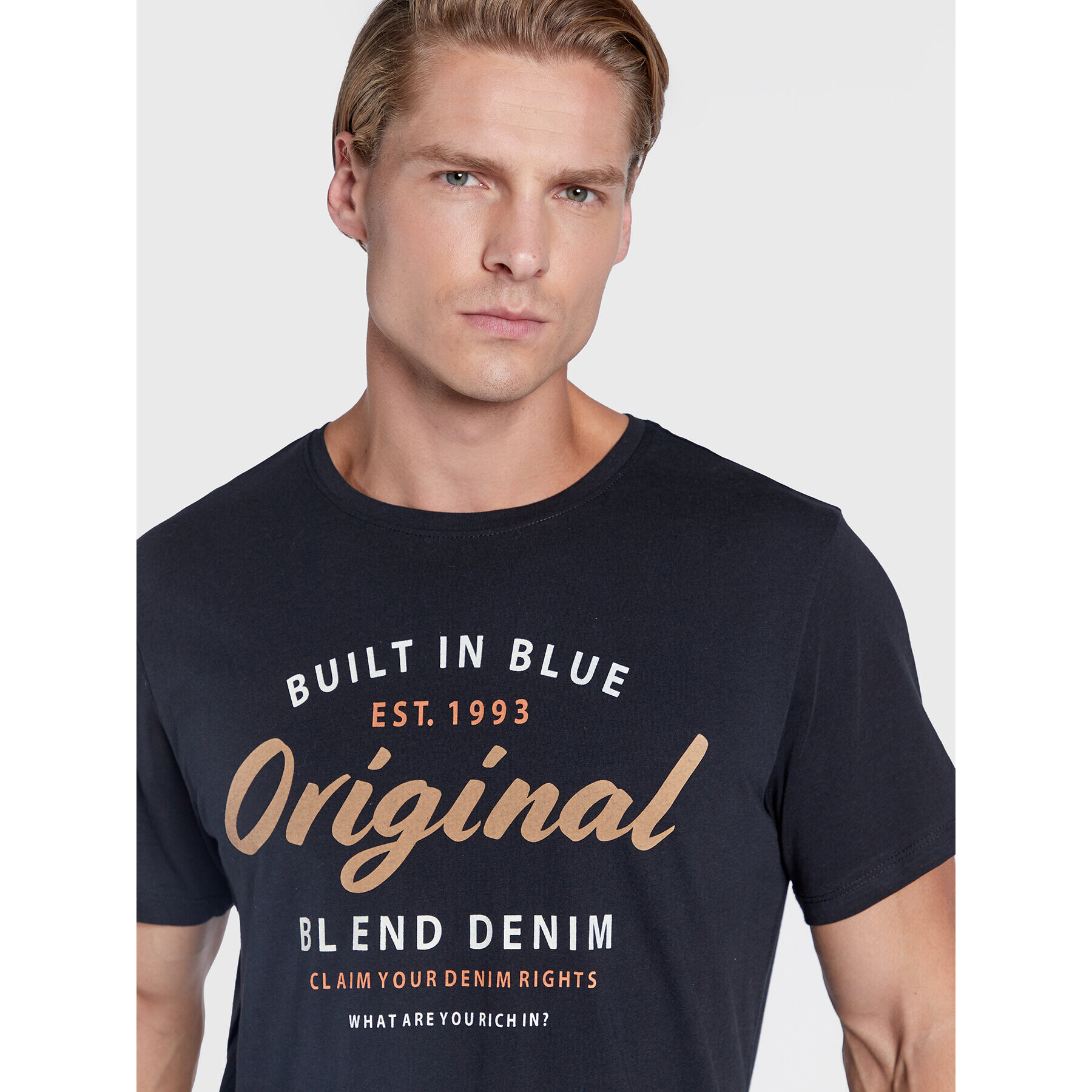 Blend Tricou 20714719 Negru Regular Fit - Pled.ro