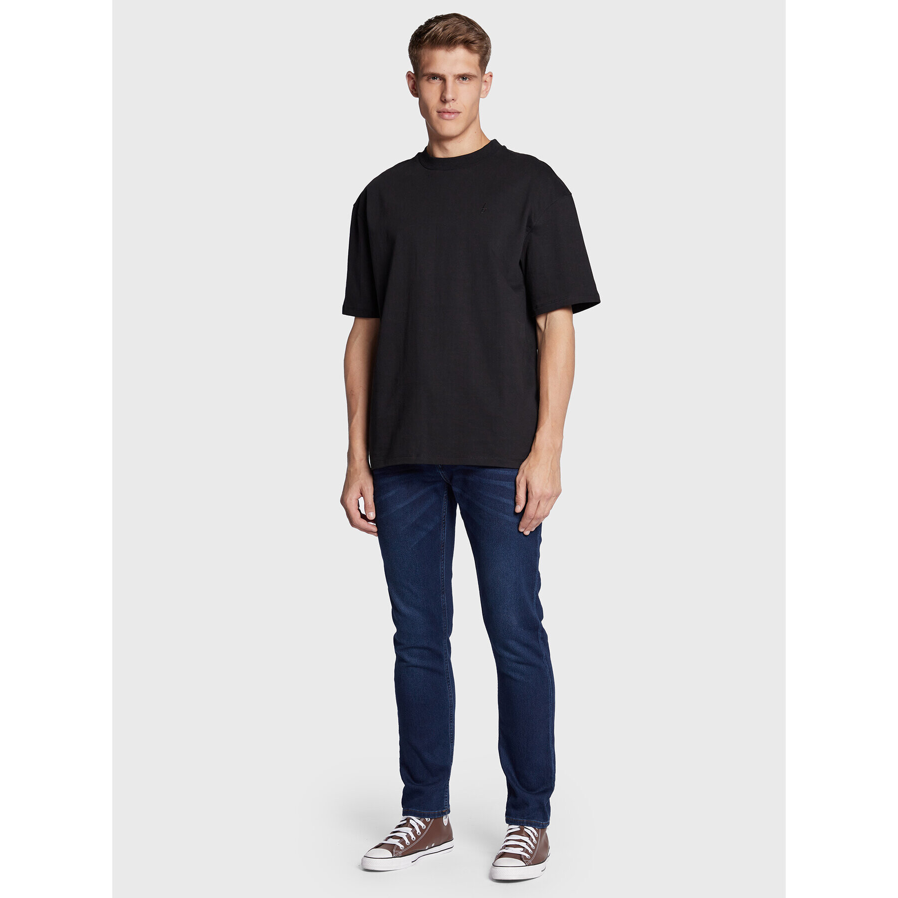 Blend Tricou 20714842 Negru Relaxed Fit - Pled.ro