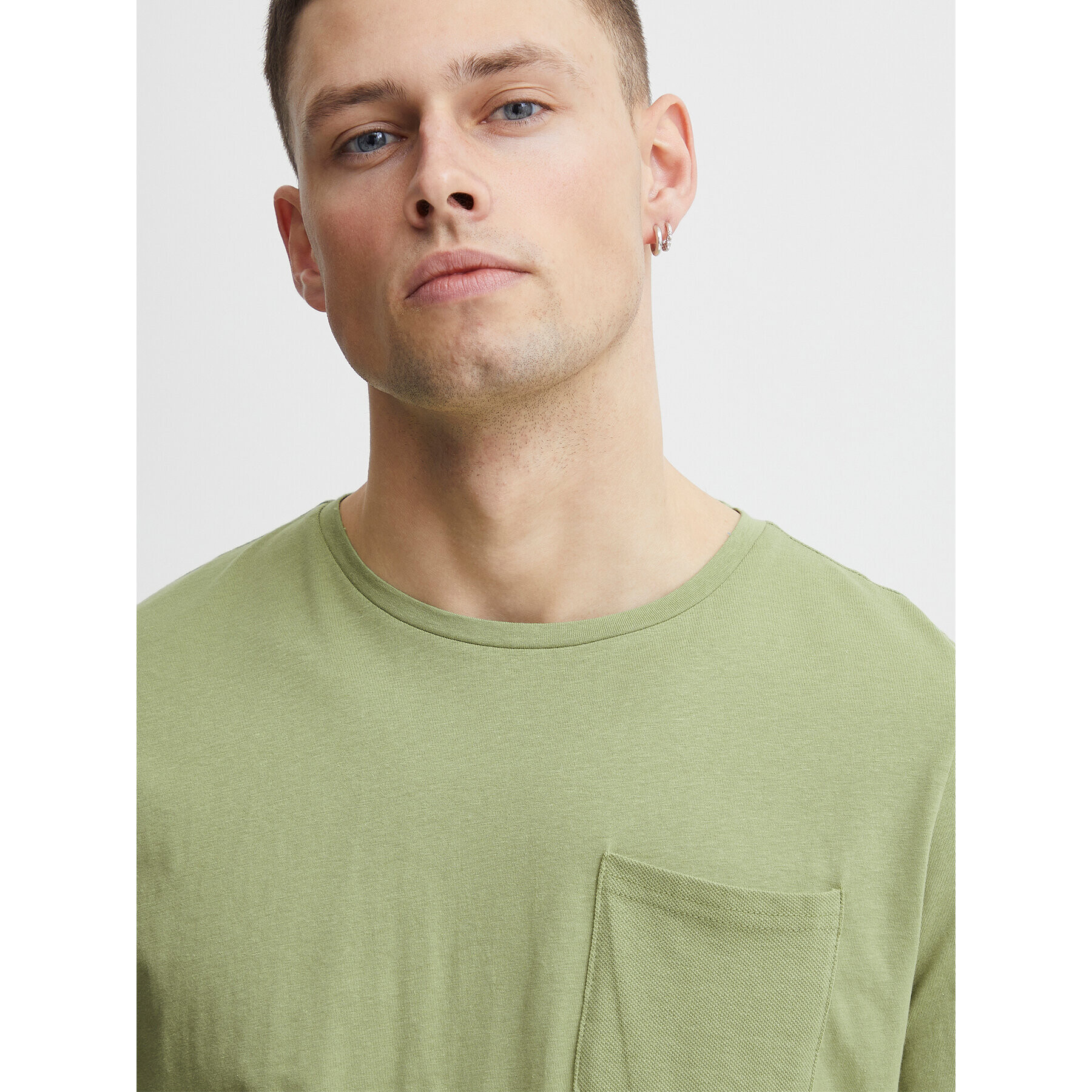 Blend Tricou 20715011 Verde Regular Fit - Pled.ro