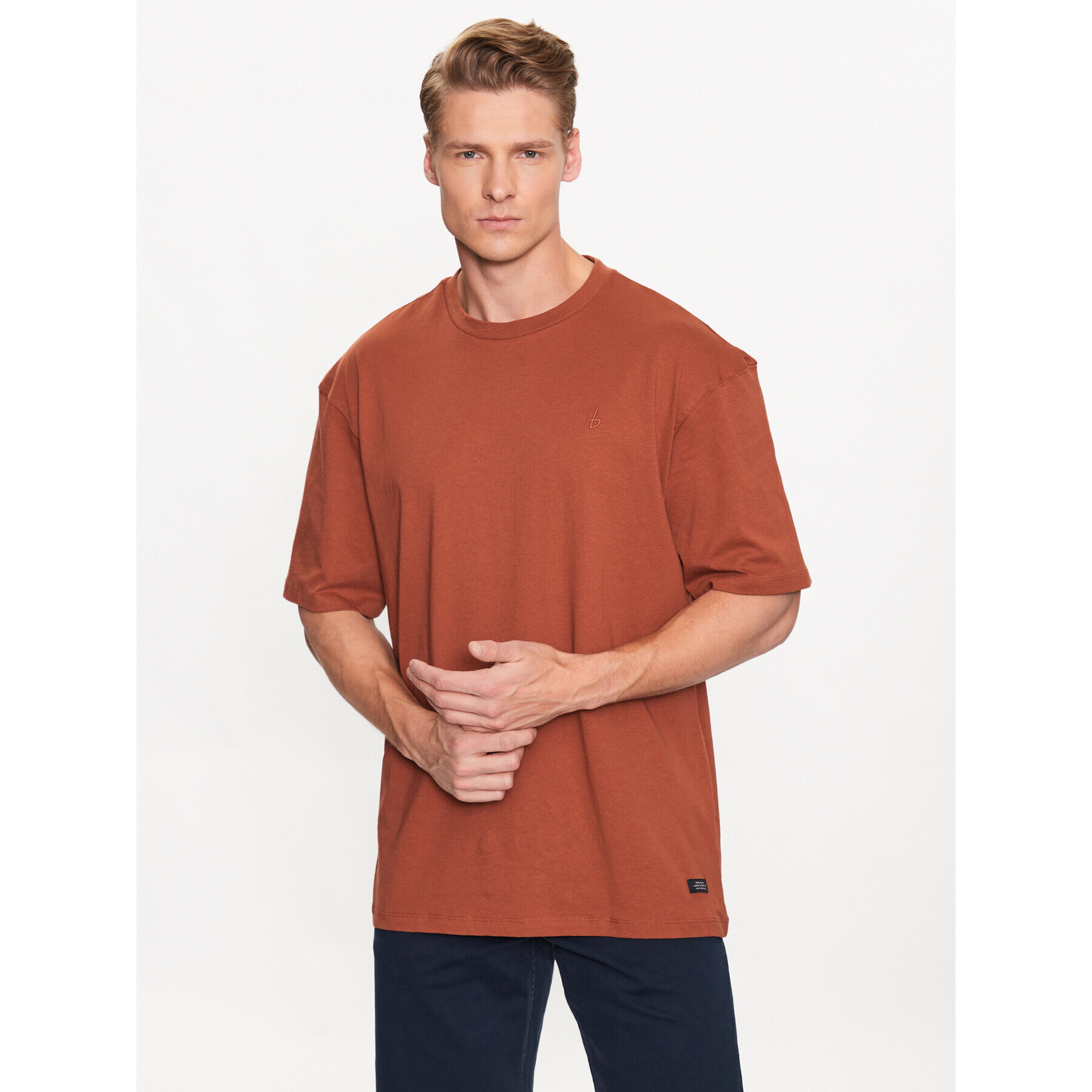 Blend Tricou 20715027 Maro Relaxed Fit - Pled.ro