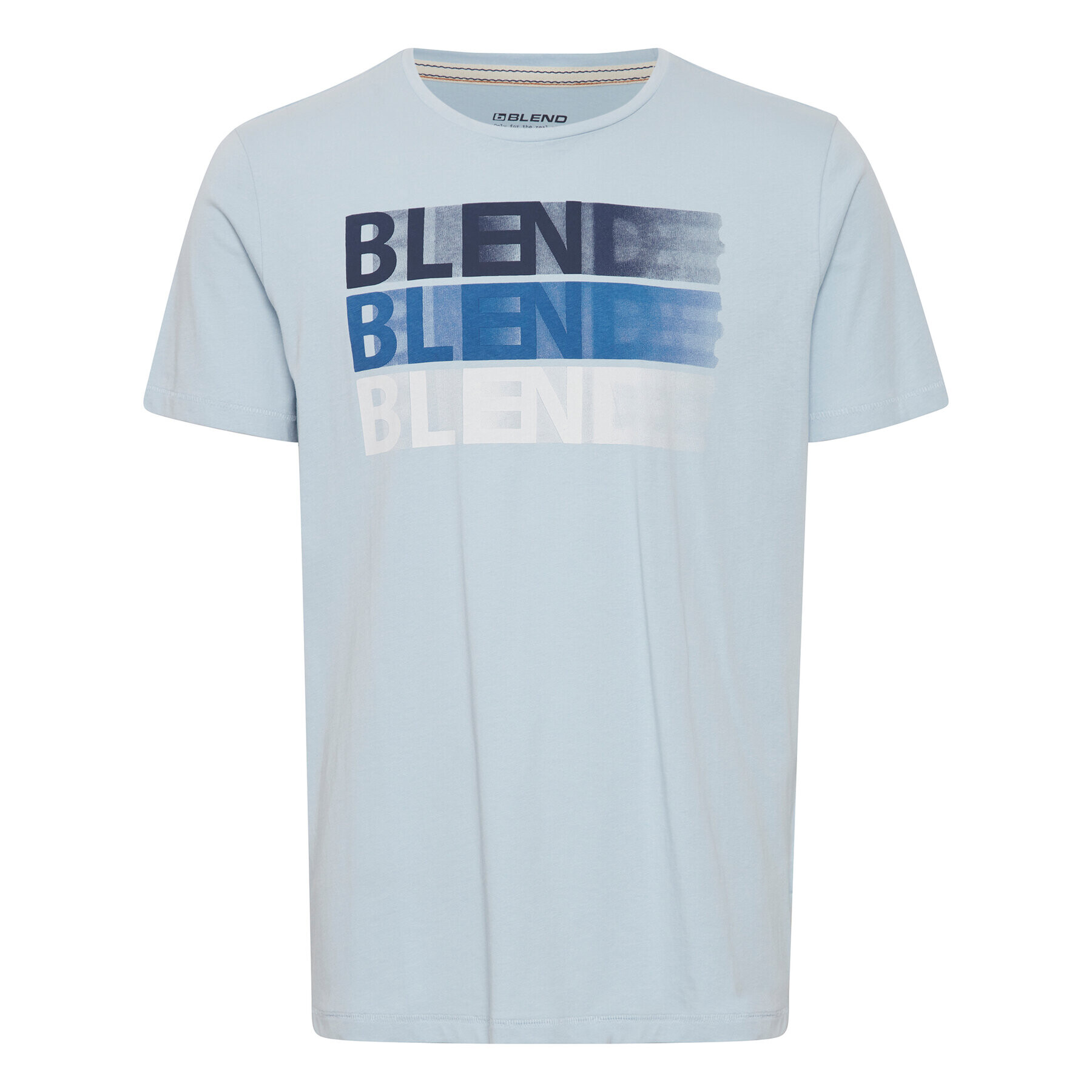 Blend Tricou 20715045 Albastru Regular Fit - Pled.ro