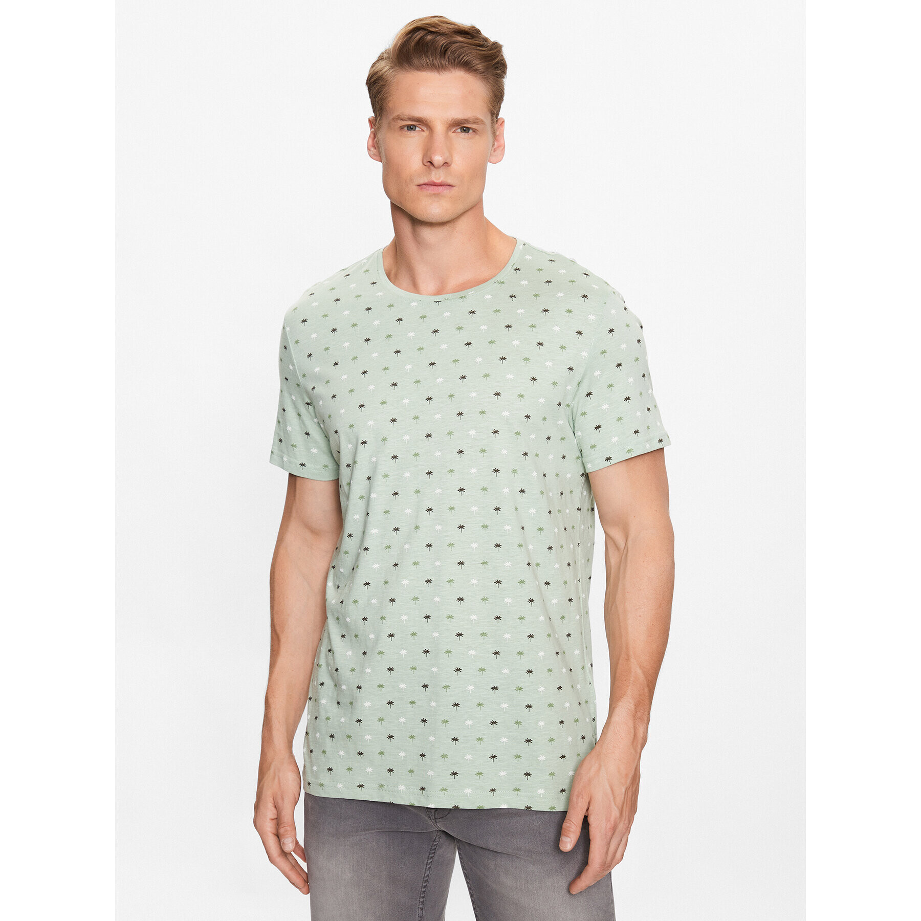 Blend Tricou 20715325 Verde Regular Fit - Pled.ro