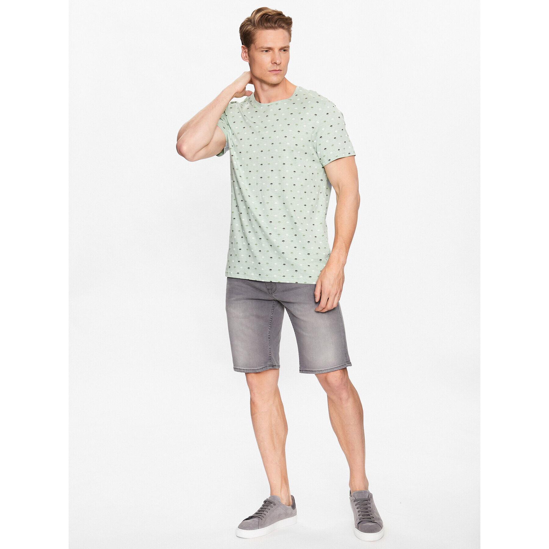 Blend Tricou 20715325 Verde Regular Fit - Pled.ro