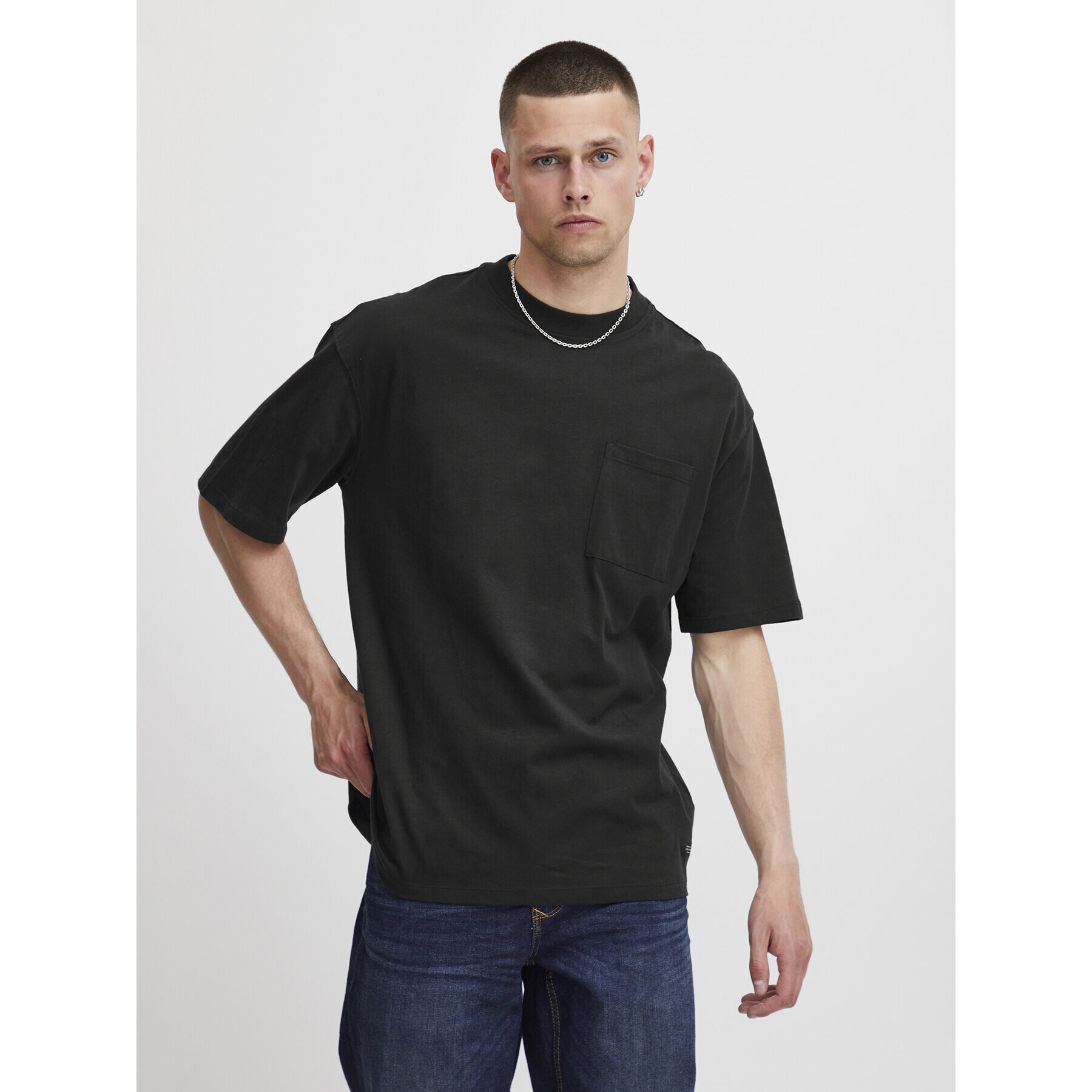 Blend Tricou 20715750 Negru Regular Fit - Pled.ro