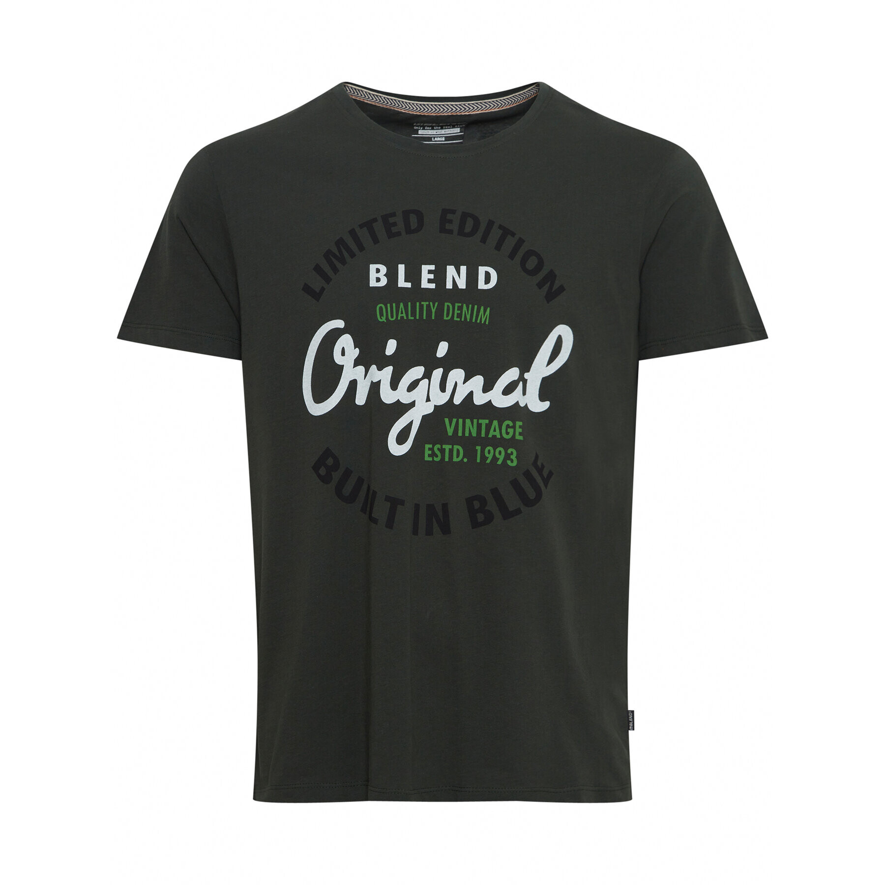 Blend Tricou 20715764 Verde Regular Fit - Pled.ro