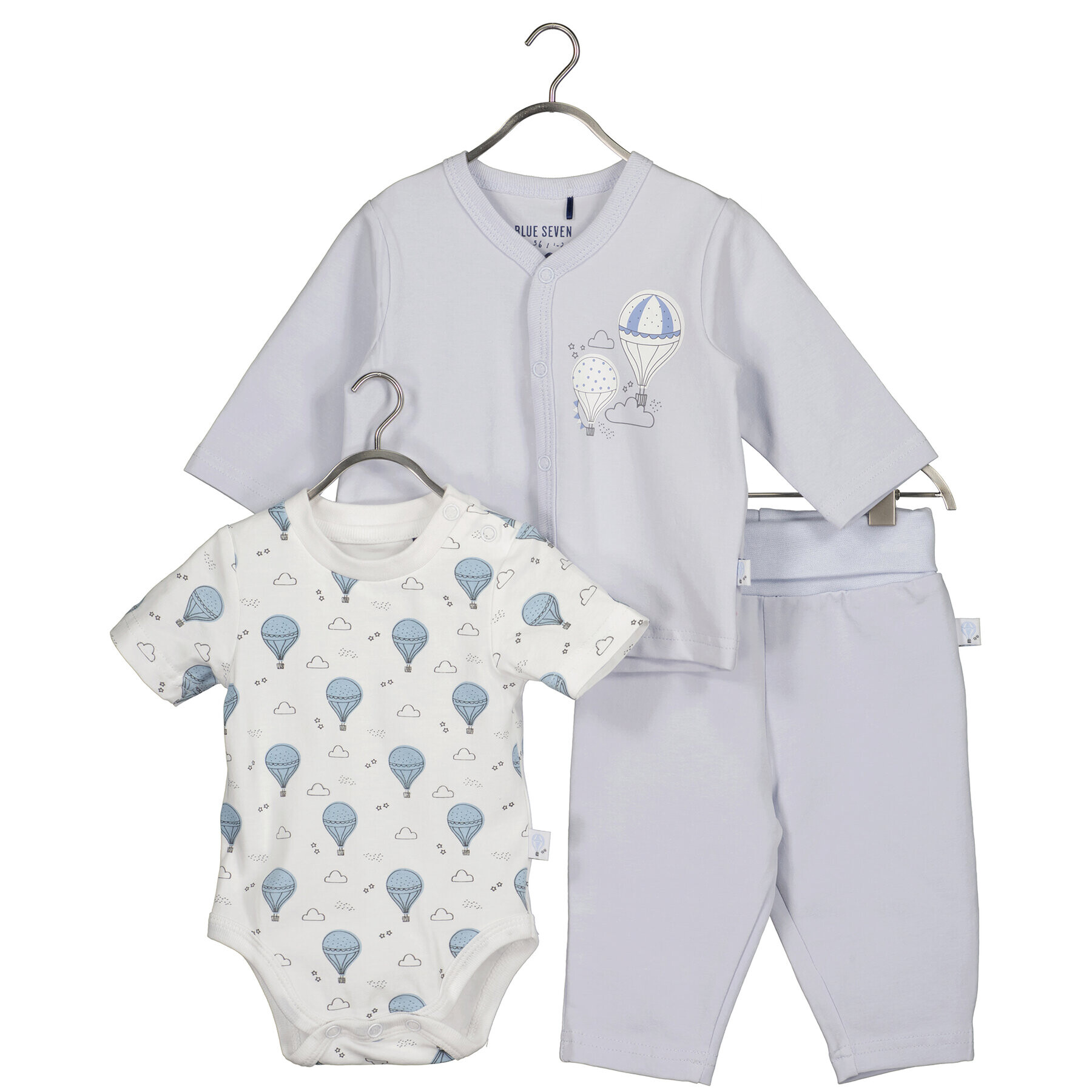 Blue Seven Set body pantaloni și vestă 422169 X Albastru - Pled.ro