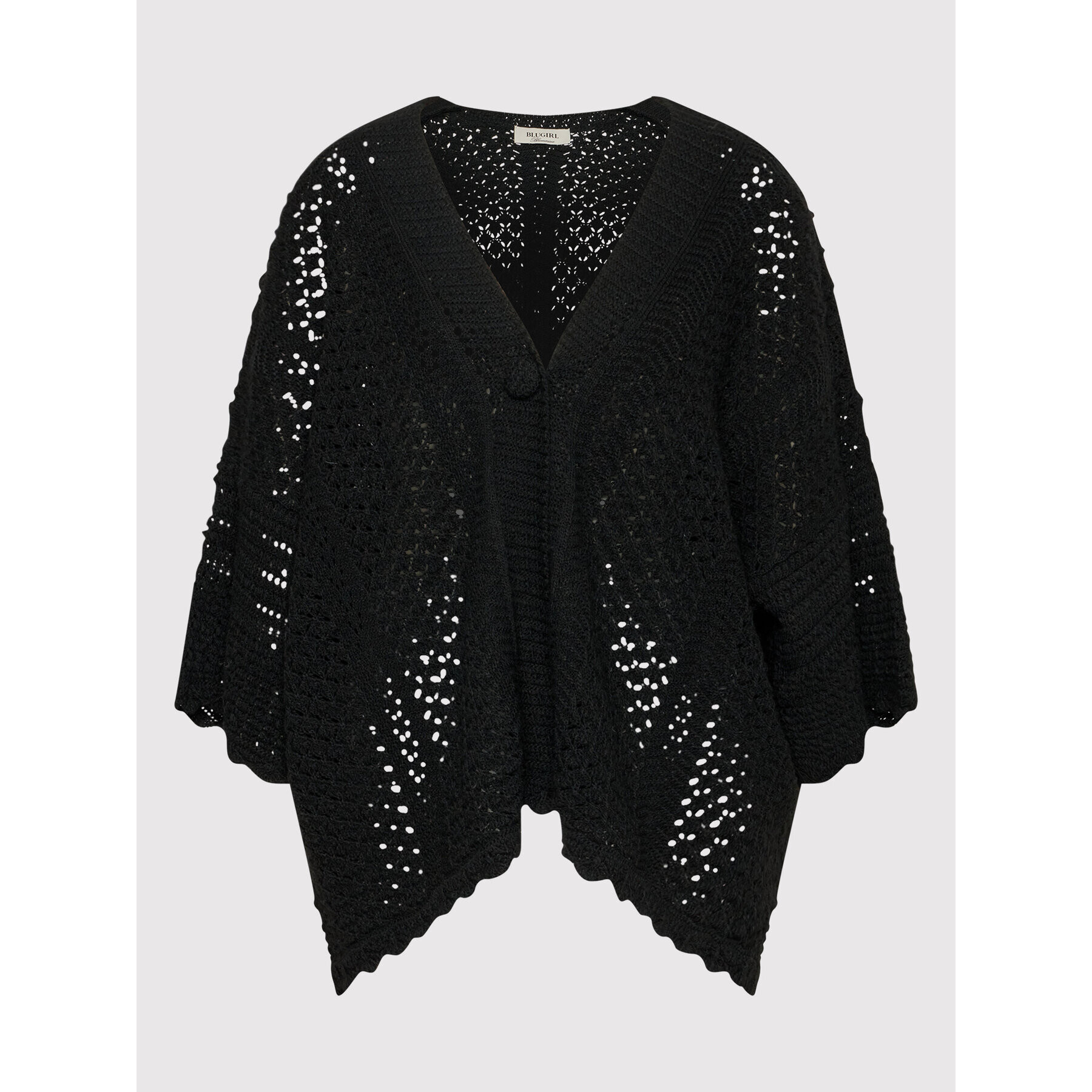 Blugirl Blumarine Cardigan RH1155-MA699 Negru Oversize - Pled.ro