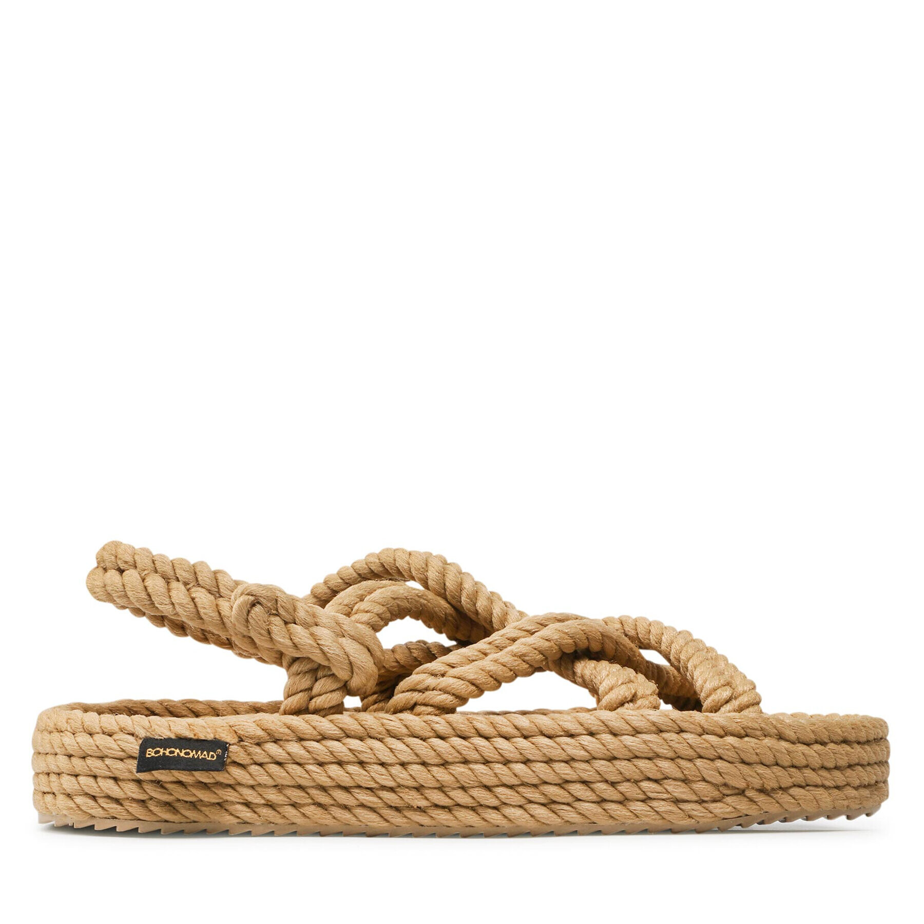 Bohonomad Sandale Bodrum Platform Sandal BOD.0012.PRS Bej - Pled.ro