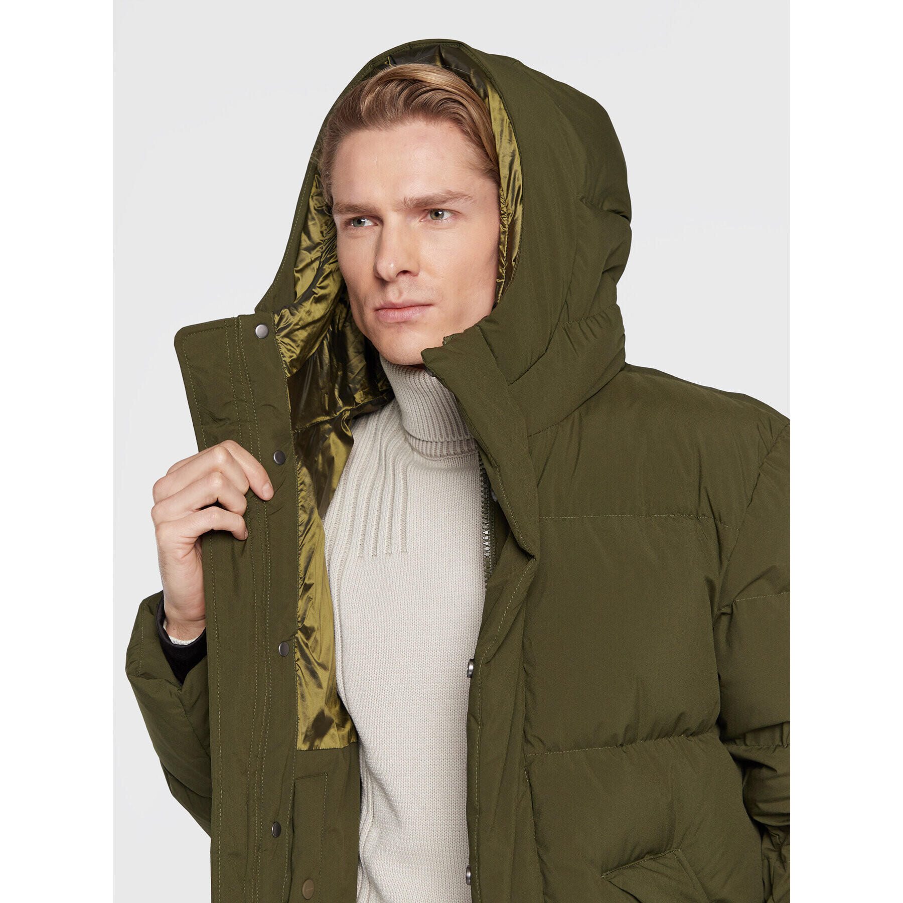 Bomboogie Geacă din puf CM 7634 T D2 Verde Regular Fit - Pled.ro