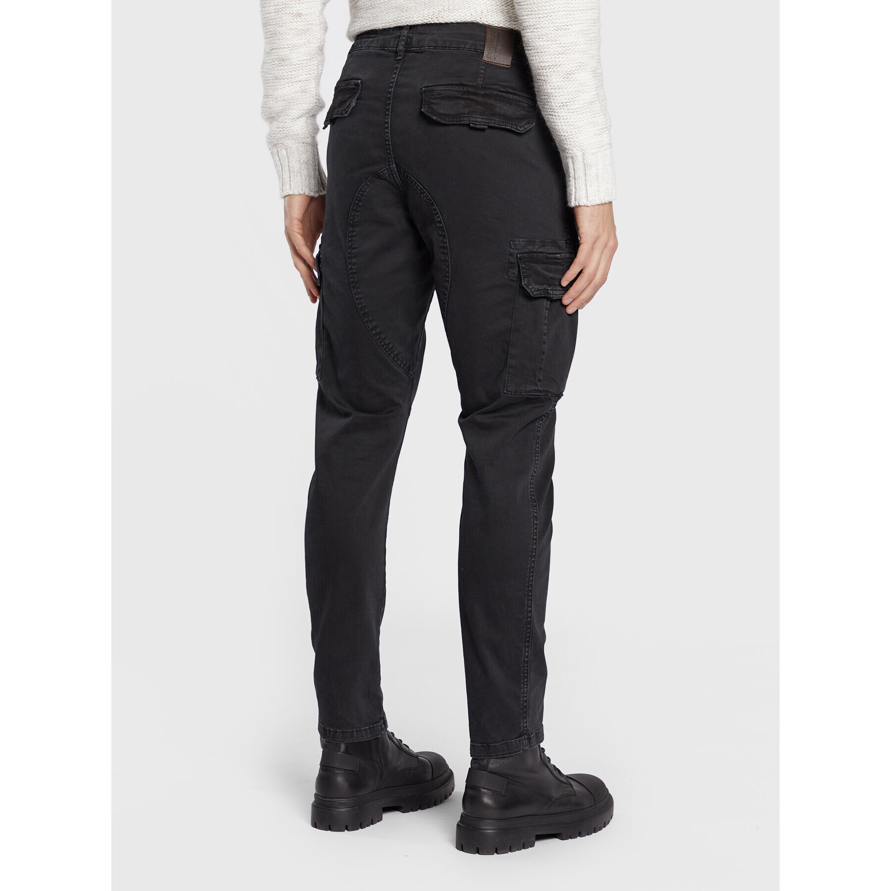 Bomboogie Pantaloni din material PM GUM T GBTW Negru Slim Fit - Pled.ro