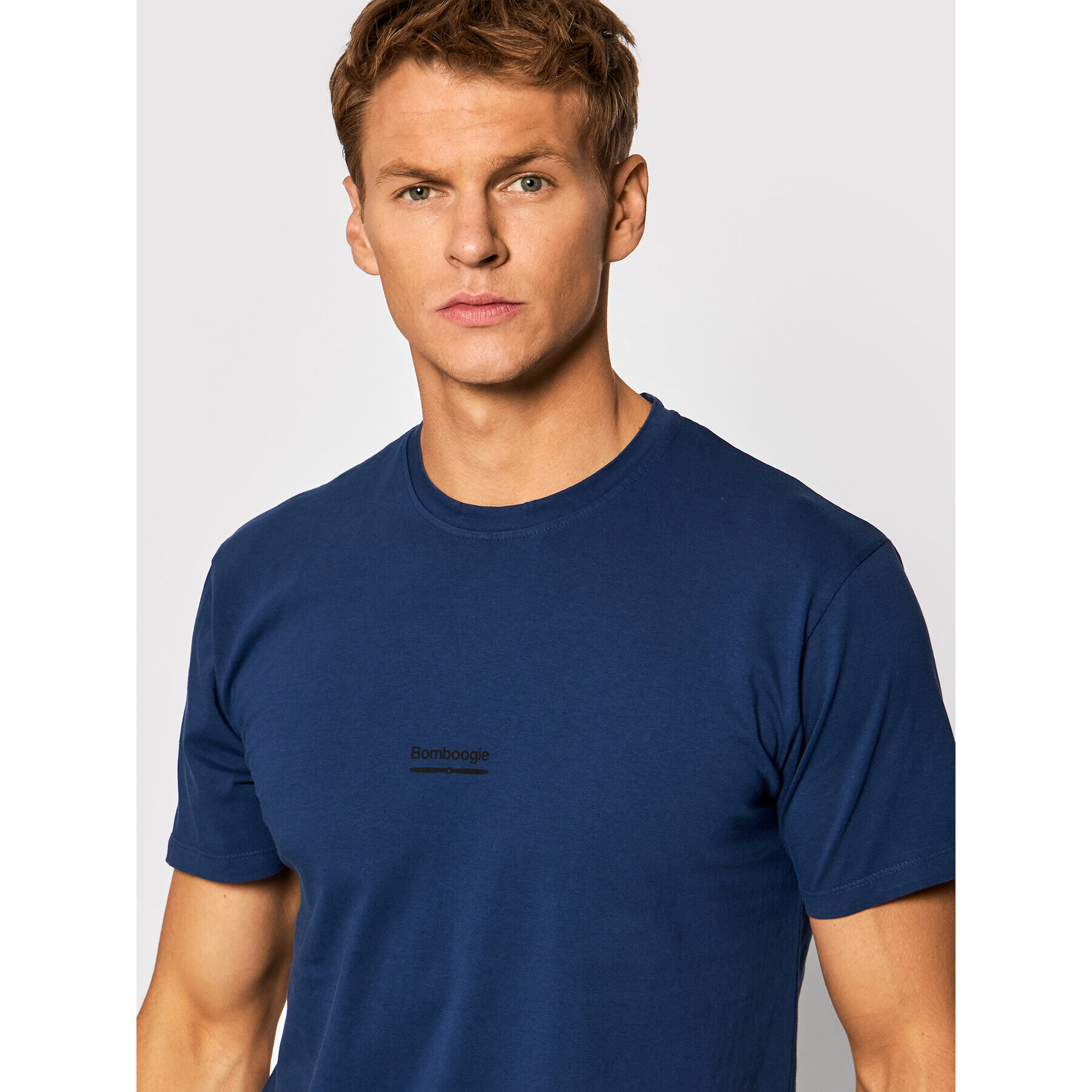 Bomboogie Tricou TM 7220 T JORI Bleumarin Regular Fit - Pled.ro