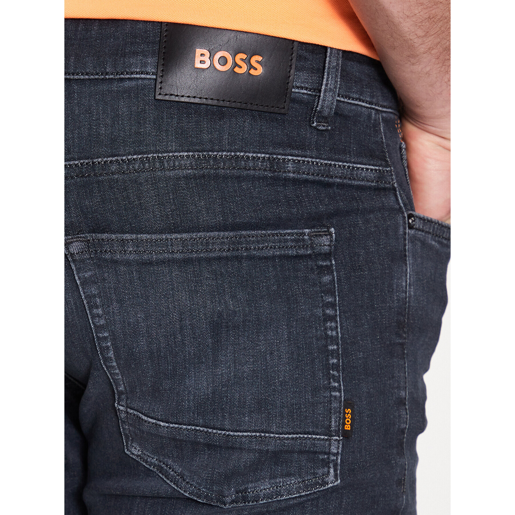 Boss Blugi 50484445 Gri Slim Fit - Pled.ro