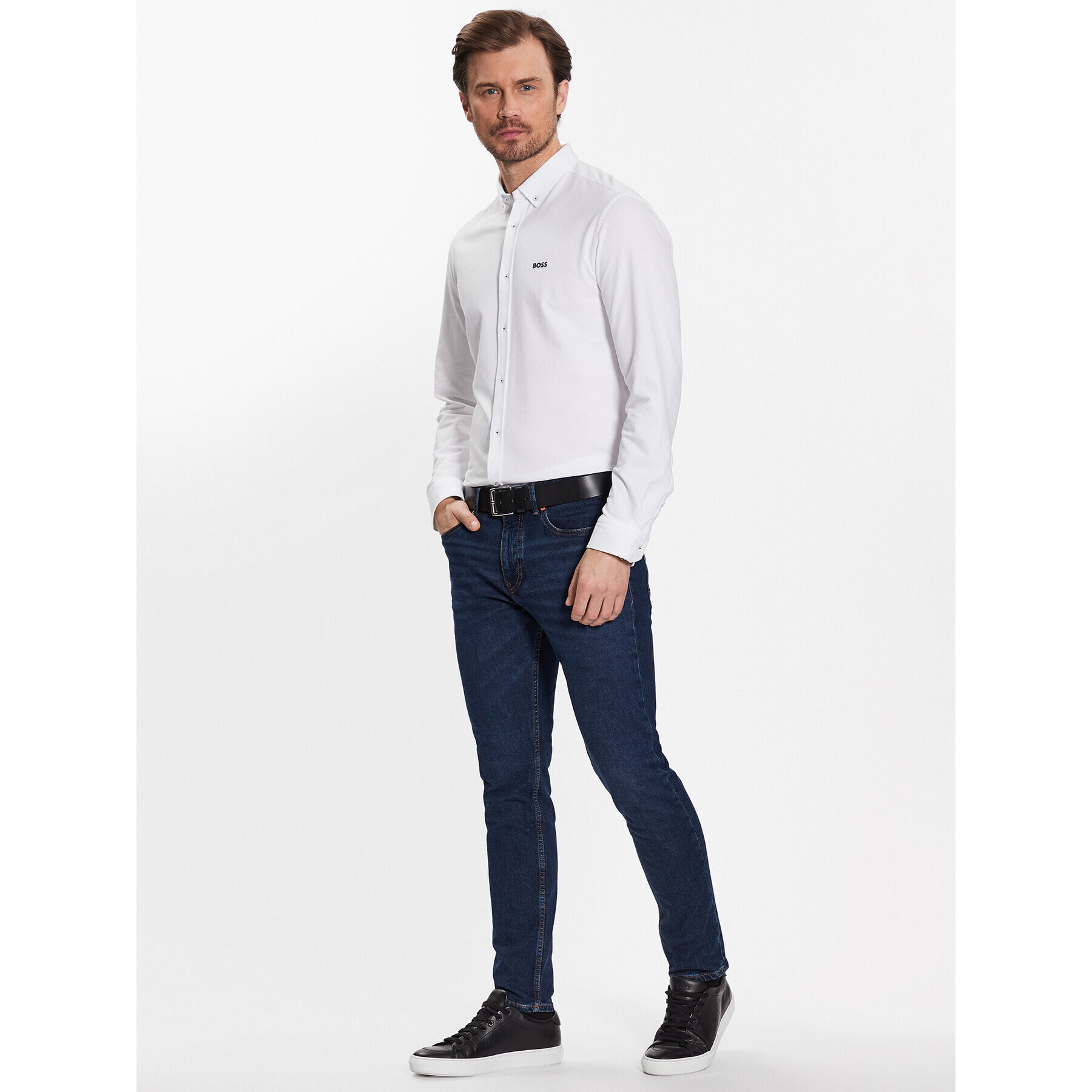 Boss Blugi Delano 50484229 Bleumarin Slim Fit - Pled.ro