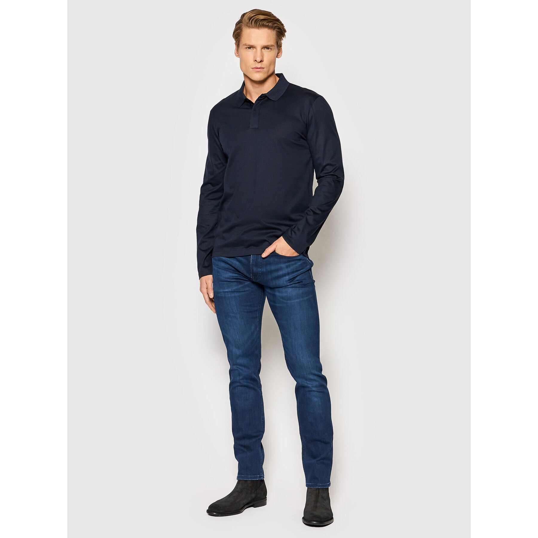 Boss Blugi Delaware3 50463095 Bleumarin Slim Fit - Pled.ro