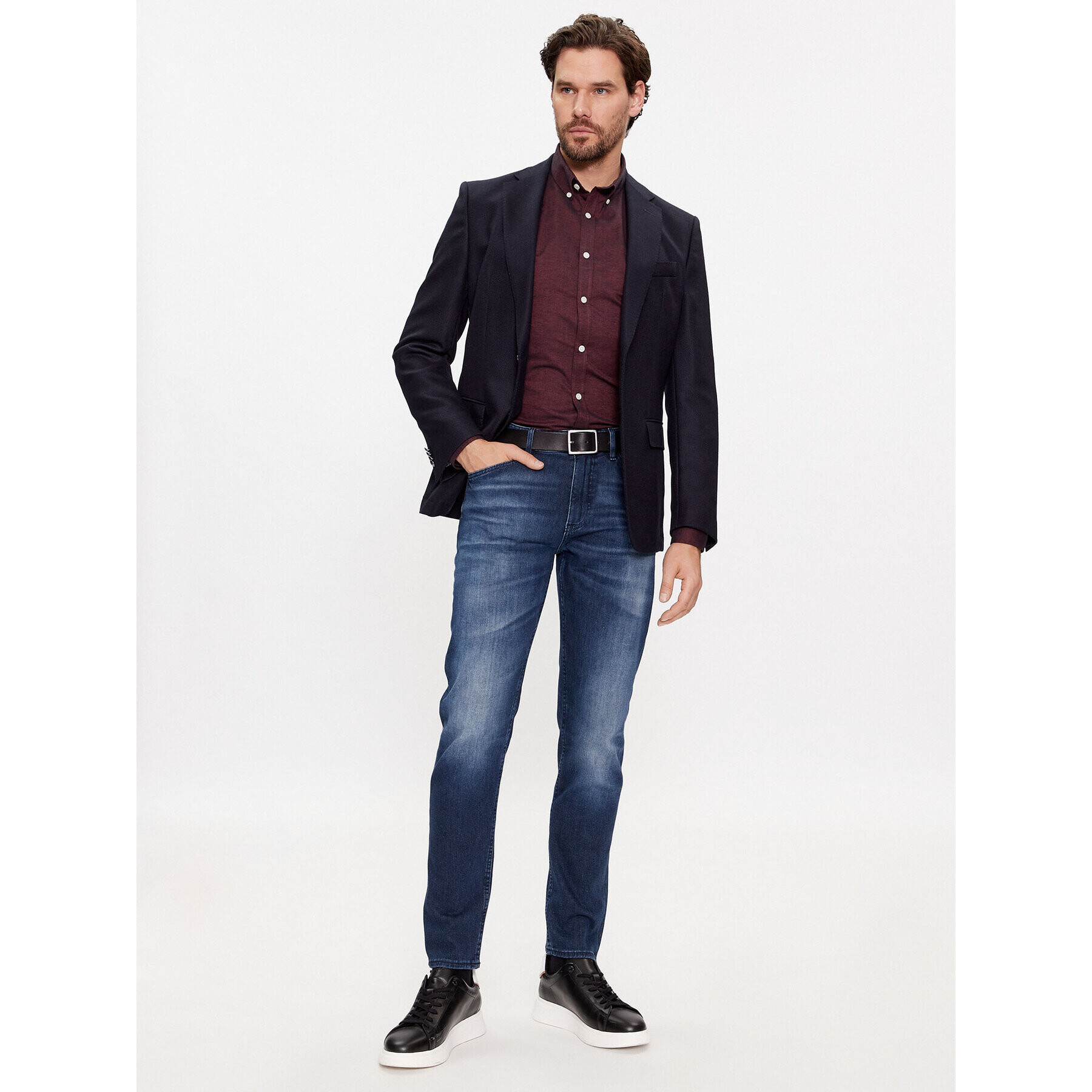 Boss Blugi Taber 50501066 Bleumarin Tapered Fit - Pled.ro