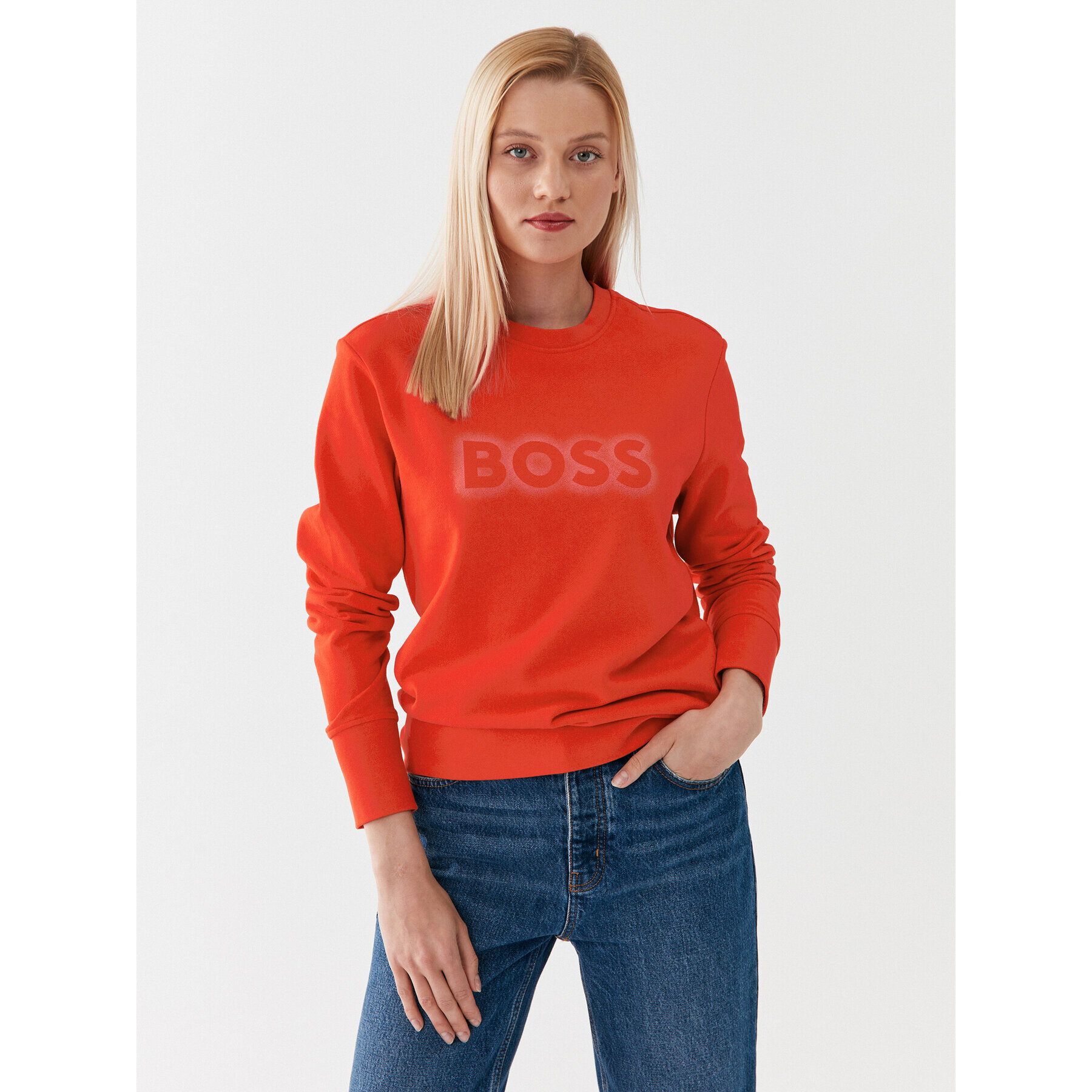 Boss Bluză 50468357 Portocaliu Regular Fit - Pled.ro