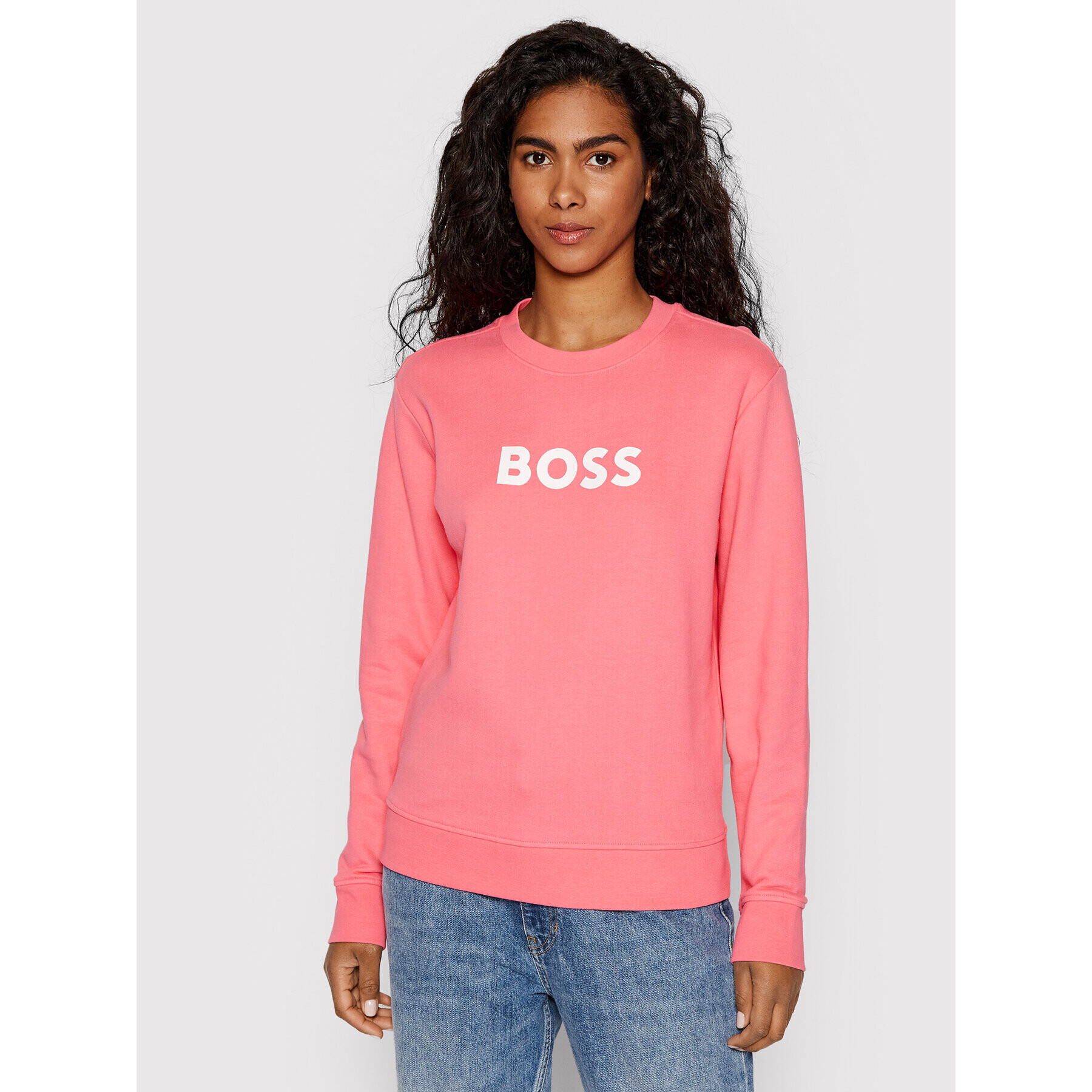 Boss Bluză 50468357 Roz Regular Fit - Pled.ro