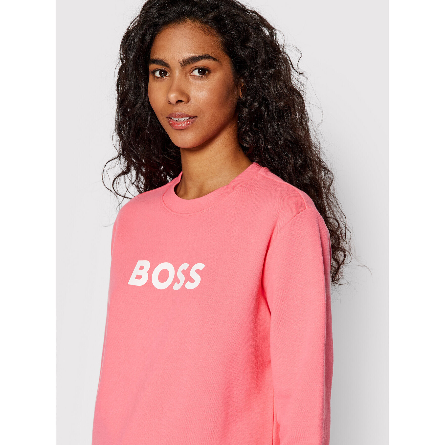 Boss Bluză 50468357 Roz Regular Fit - Pled.ro