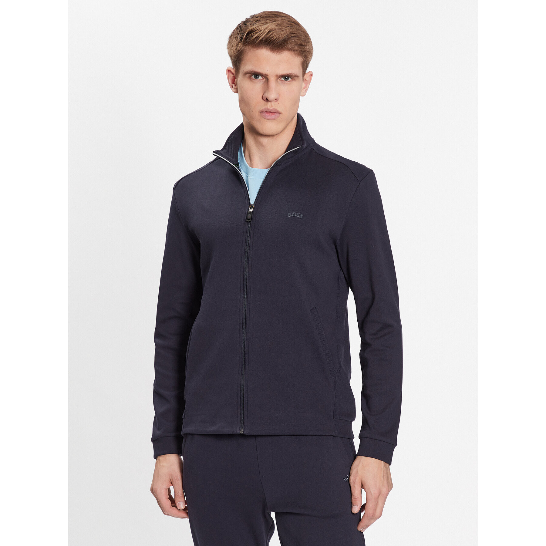 Boss Bluză 50469097 Bleumarin Regular Fit - Pled.ro