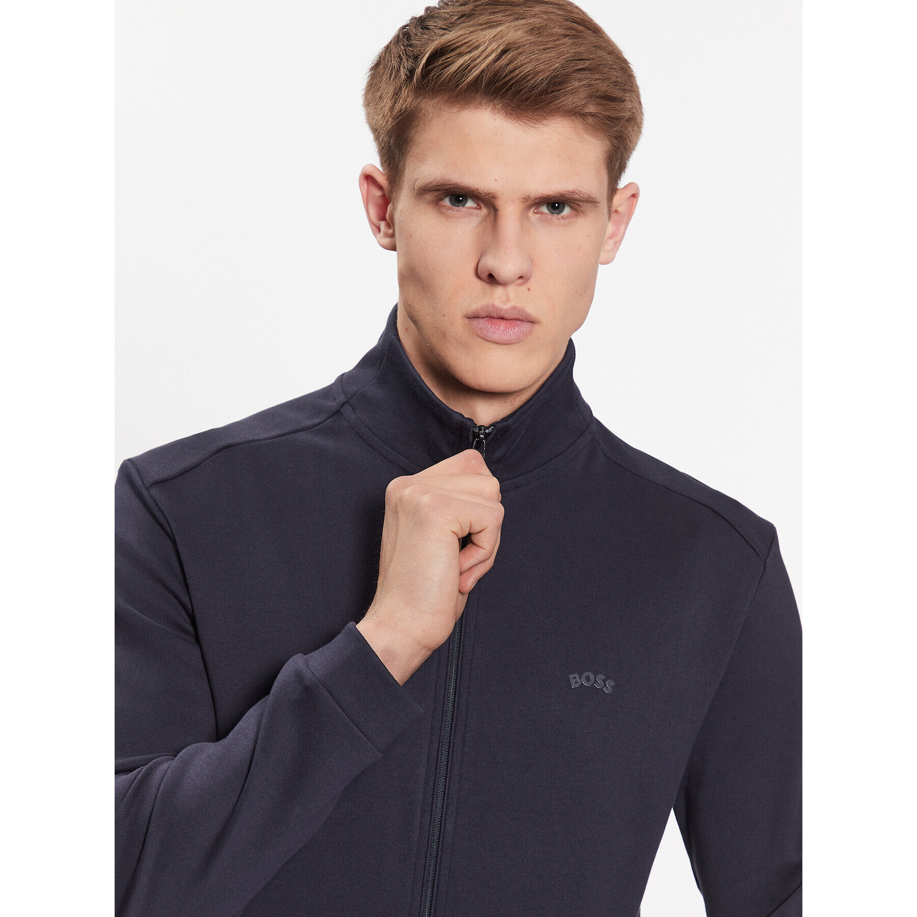 Boss Bluză 50469097 Bleumarin Regular Fit - Pled.ro