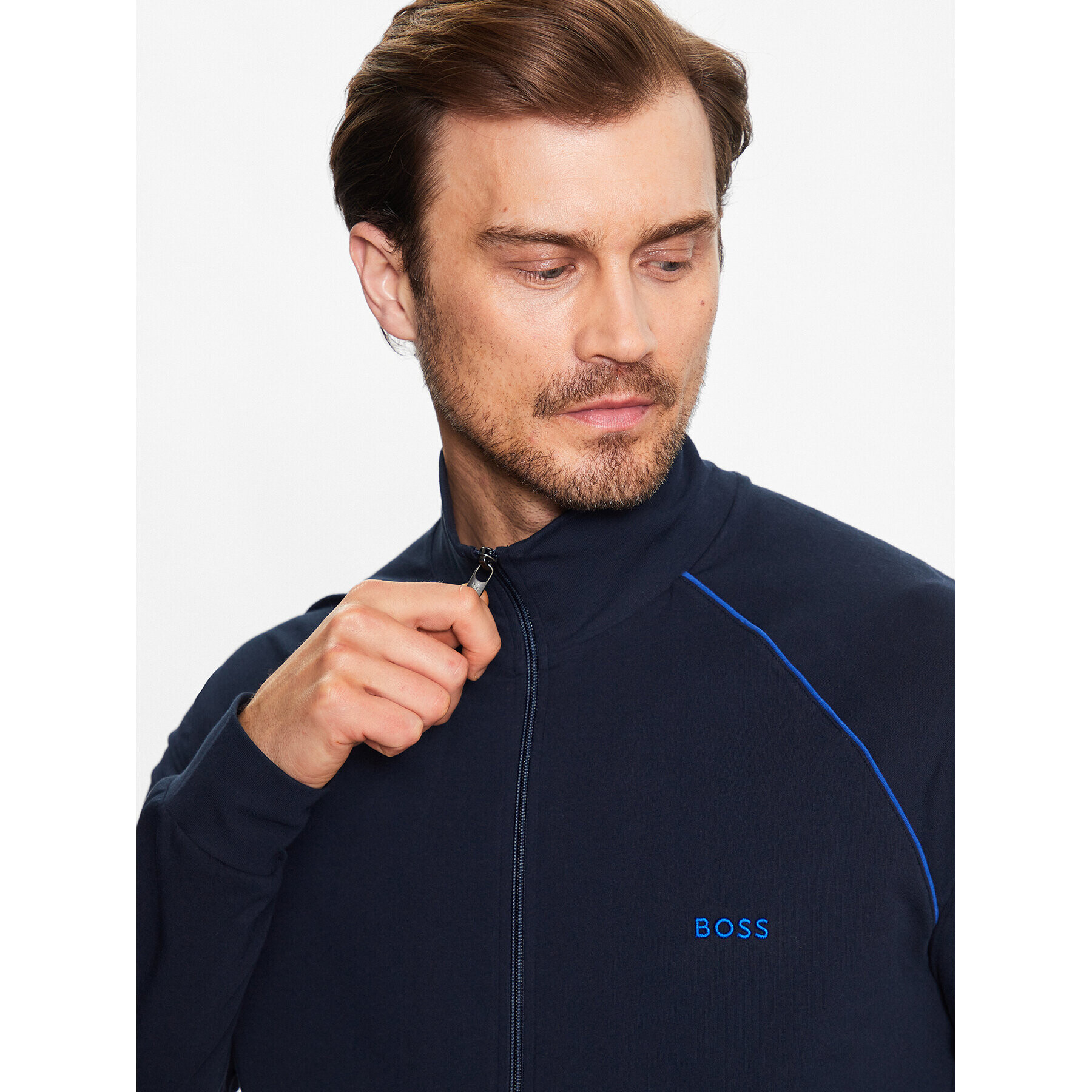 Boss Bluză 50469596 Bleumarin Regular Fit - Pled.ro