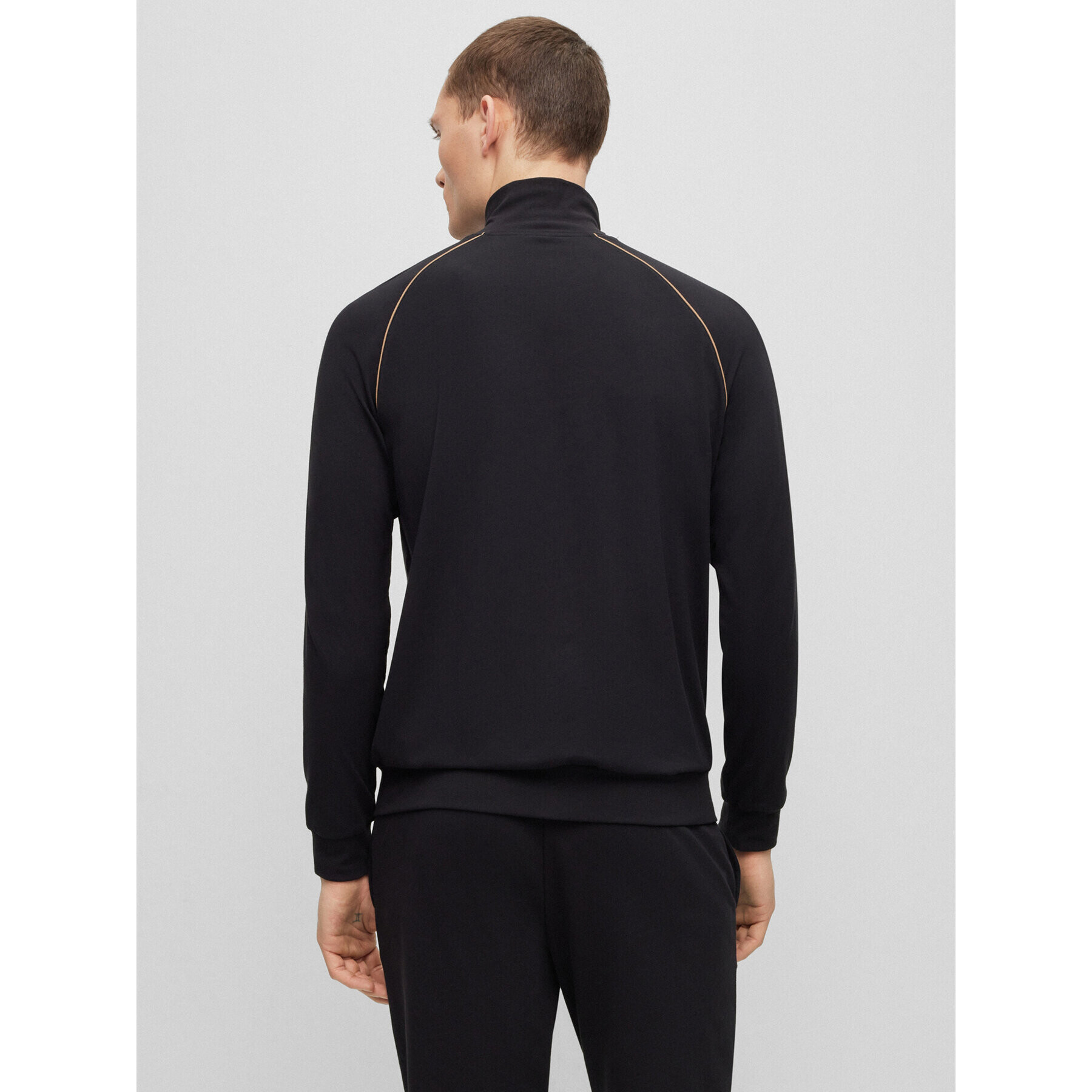 Boss Bluză 50469596 Negru Regular Fit - Pled.ro