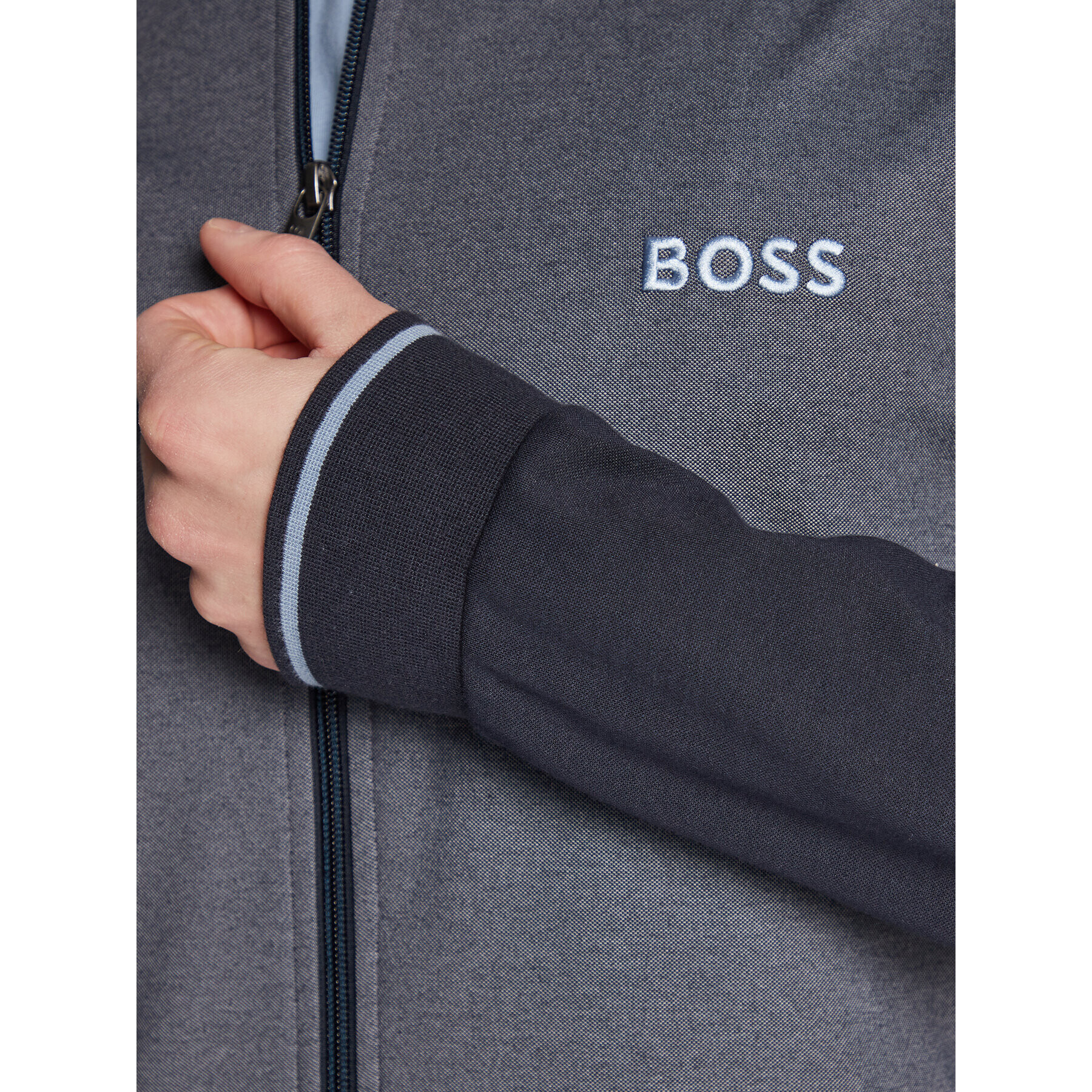 Boss Bluză 50480554 Bleumarin Regular Fit - Pled.ro