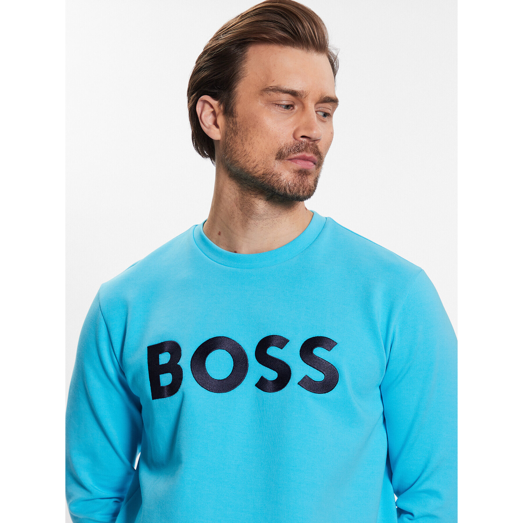 Boss Bluză 50482898 Albastru Relaxed Fit - Pled.ro